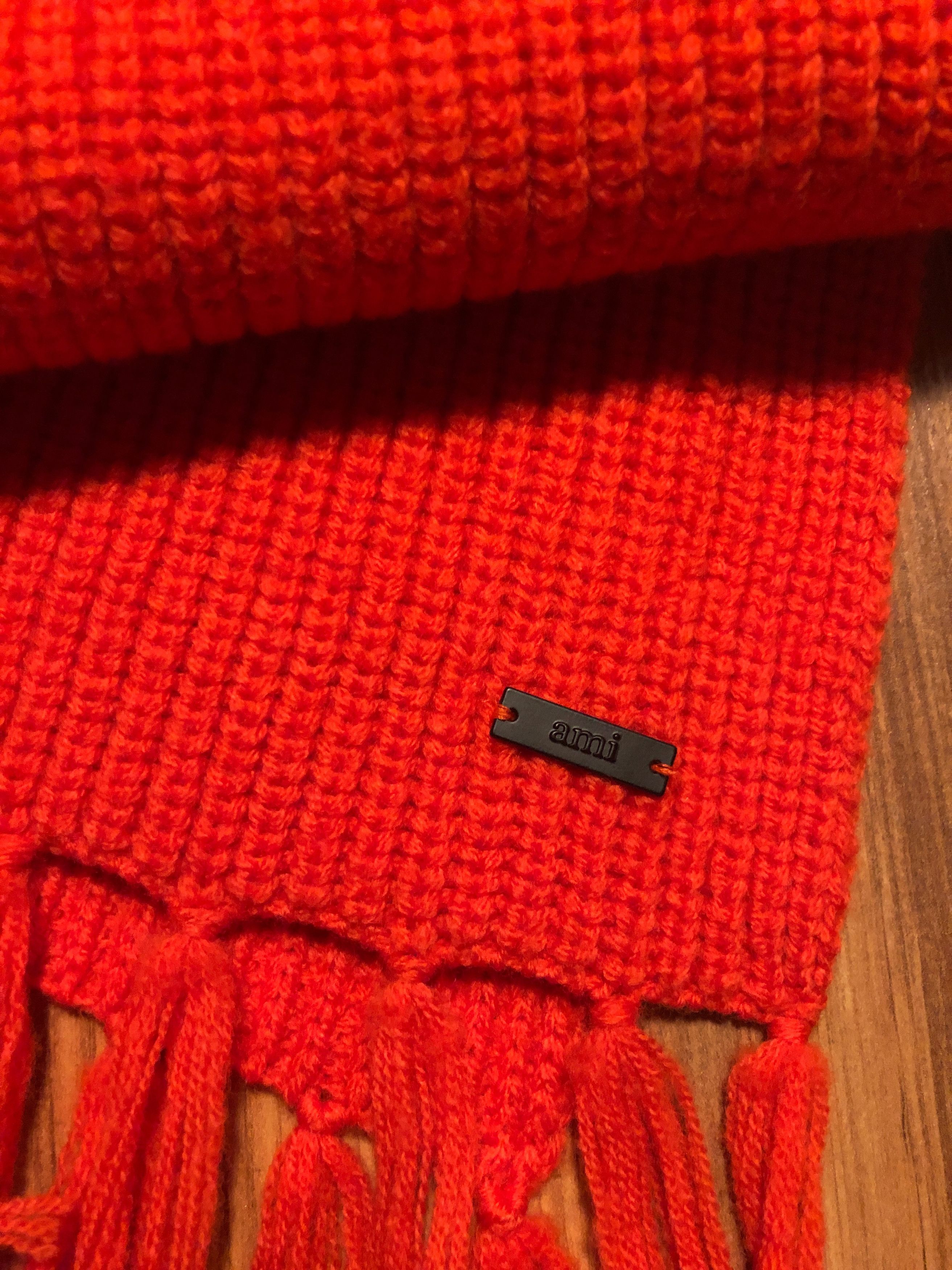 AMI BNWT AW18 AMI FISHMAN'S RIB SCARF Size ONE SIZE - 6 Thumbnail