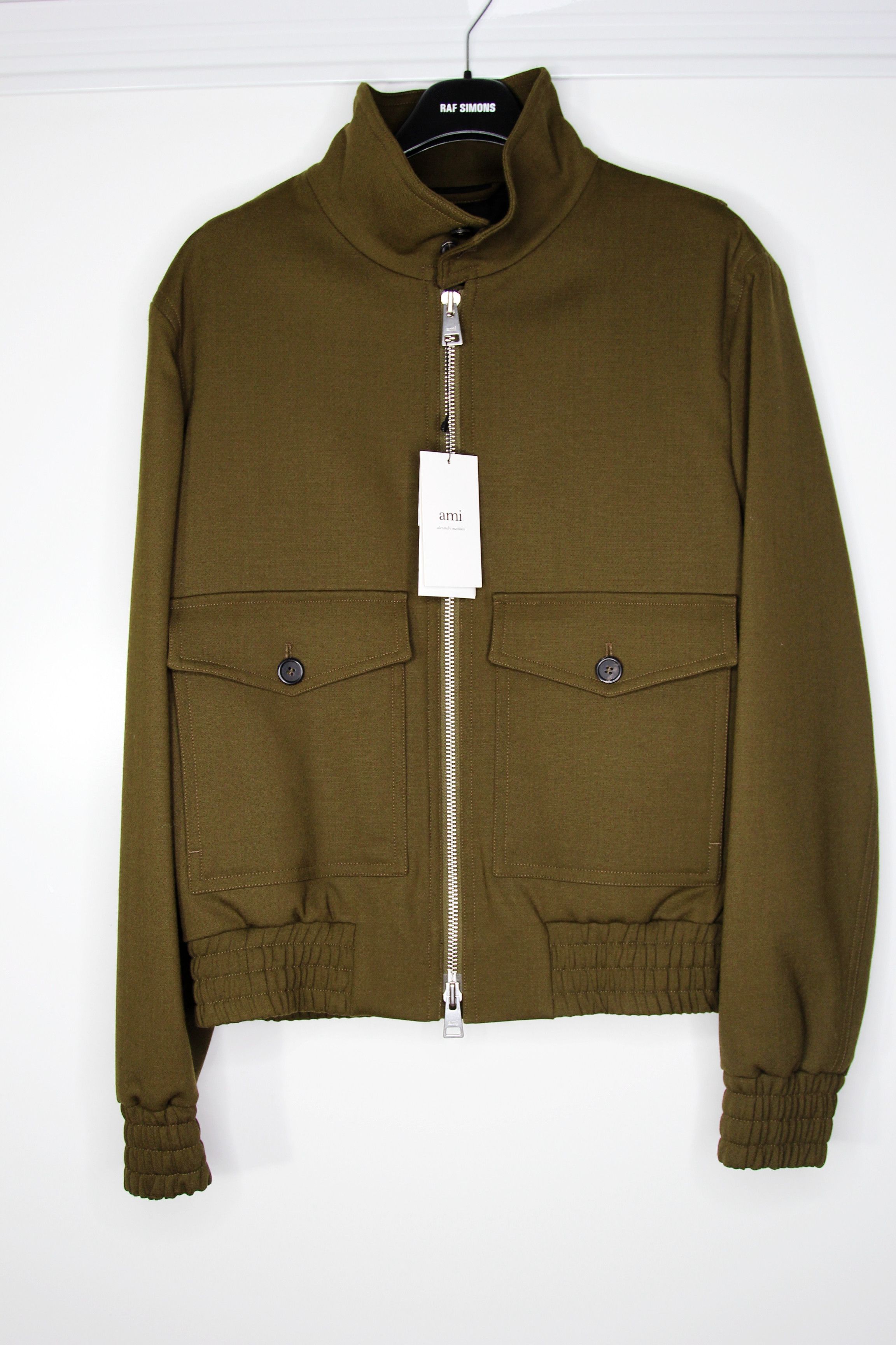 AMI BNWT AW17 AMI KHAKI ZIPPED JACKET L Size US L / EU 52-54 / 3 - 2 Thumbnail