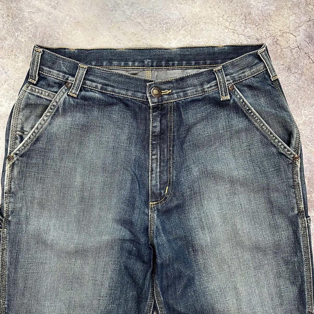 Carhartt × Carhartt Wip VINTAGE TRASHED CARHATT WORK 🛠️ JEANS PANTS 34x36 Size US 34 / EU 50 - 6 Thumbnail
