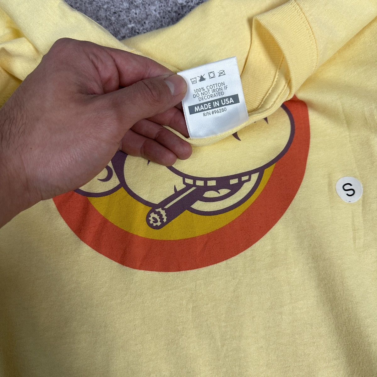 Xlarge Xlarge Smoking Monkey logo Yellow tee made in USA Japanese Size US S / EU 44-46 / 1 - 6 Thumbnail