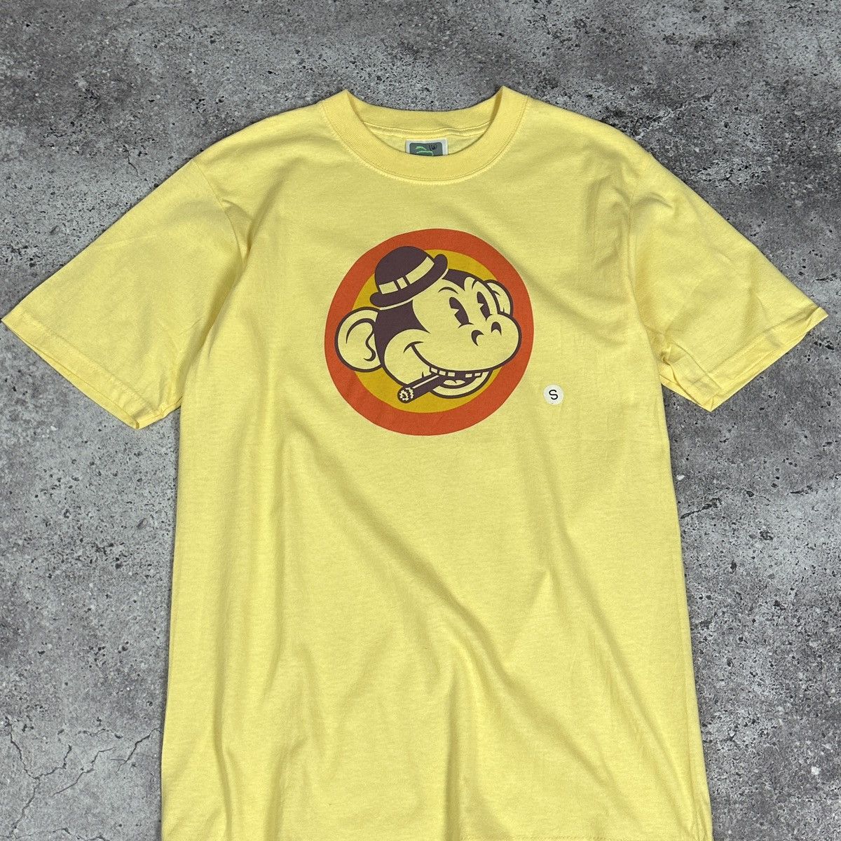 Xlarge Xlarge Smoking Monkey logo Yellow tee made in USA Japanese Size US S / EU 44-46 / 1 - 4 Thumbnail