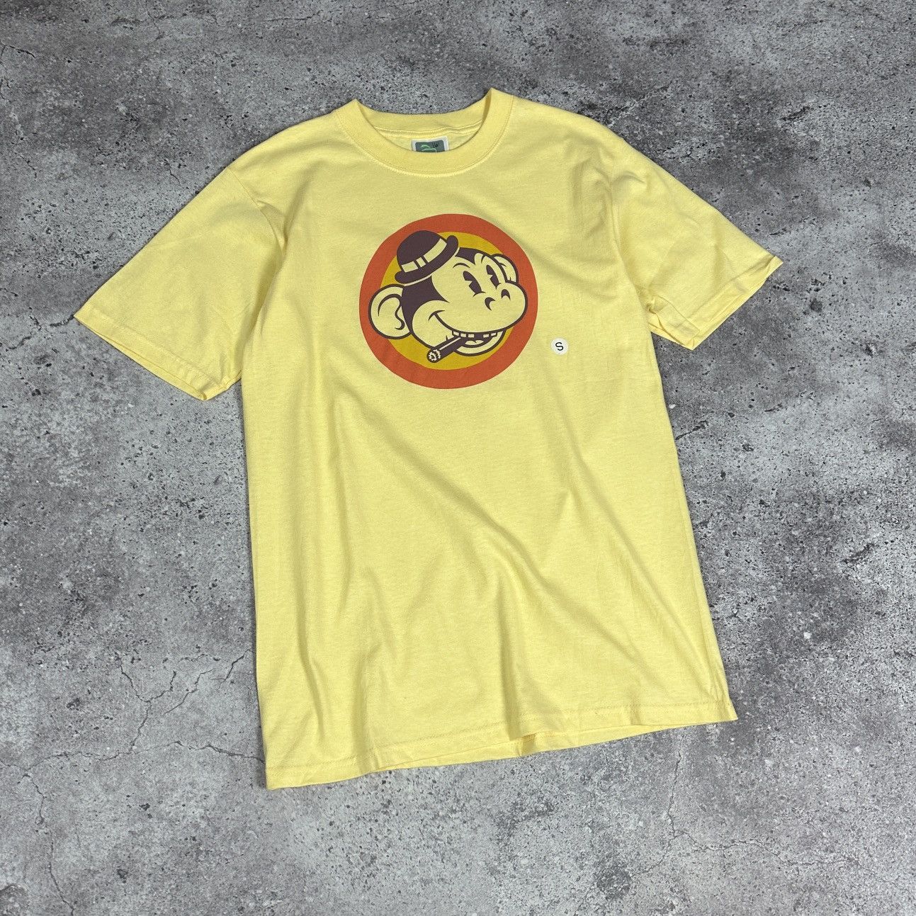 Xlarge Xlarge Smoking Monkey logo Yellow tee made in USA Japanese Size US S / EU 44-46 / 1 - 3 Thumbnail