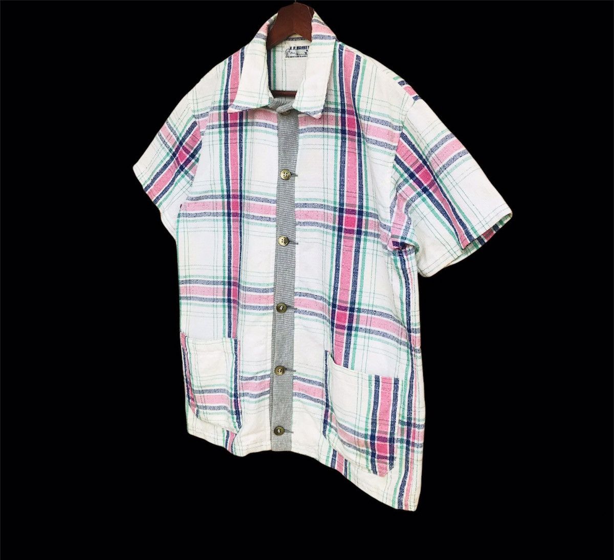 Blue Blue Japan H.R Market twin pocket checkered shortsleeve made in Japan Size US M / EU 48-50 / 2 - 2 Thumbnail