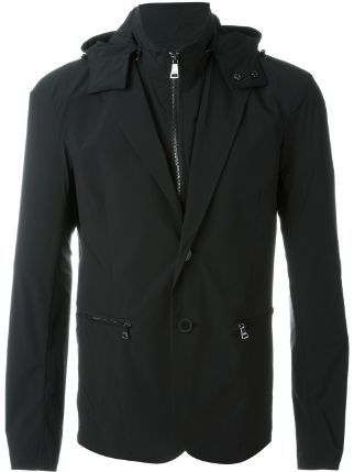 image of Ss16 Emporio Armani 2 In 1 Jacket XL in Black, Men's