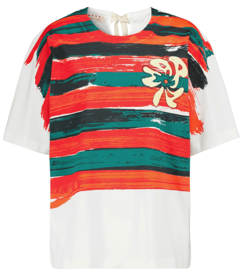 Marni BNWT SS21 MARNI STRIPED COTTON TSHIRT 38 Size US M / EU 48-50 / 2 - 1 Thumbnail