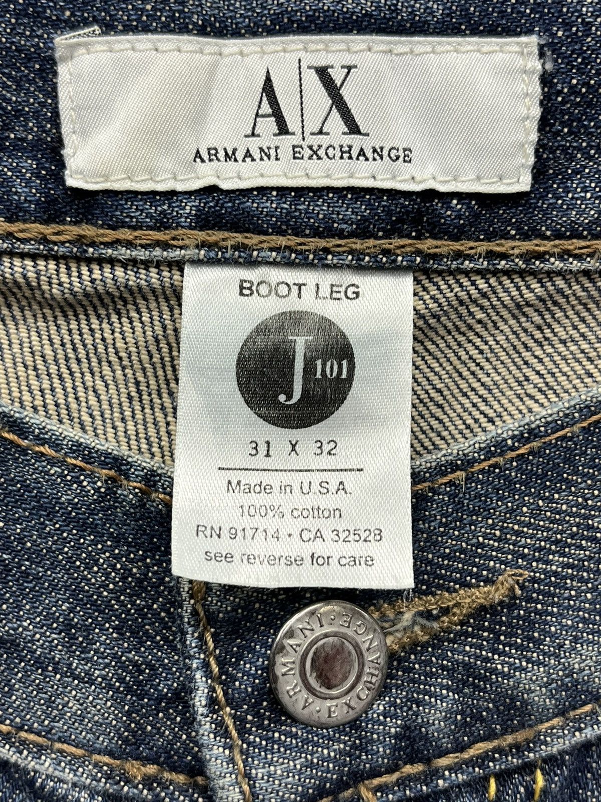 Armani Exchange ARMANI EXCHANGE Boot Leg Distressed Denim Made In USA Size US 32 / EU 48 - 8 Thumbnail