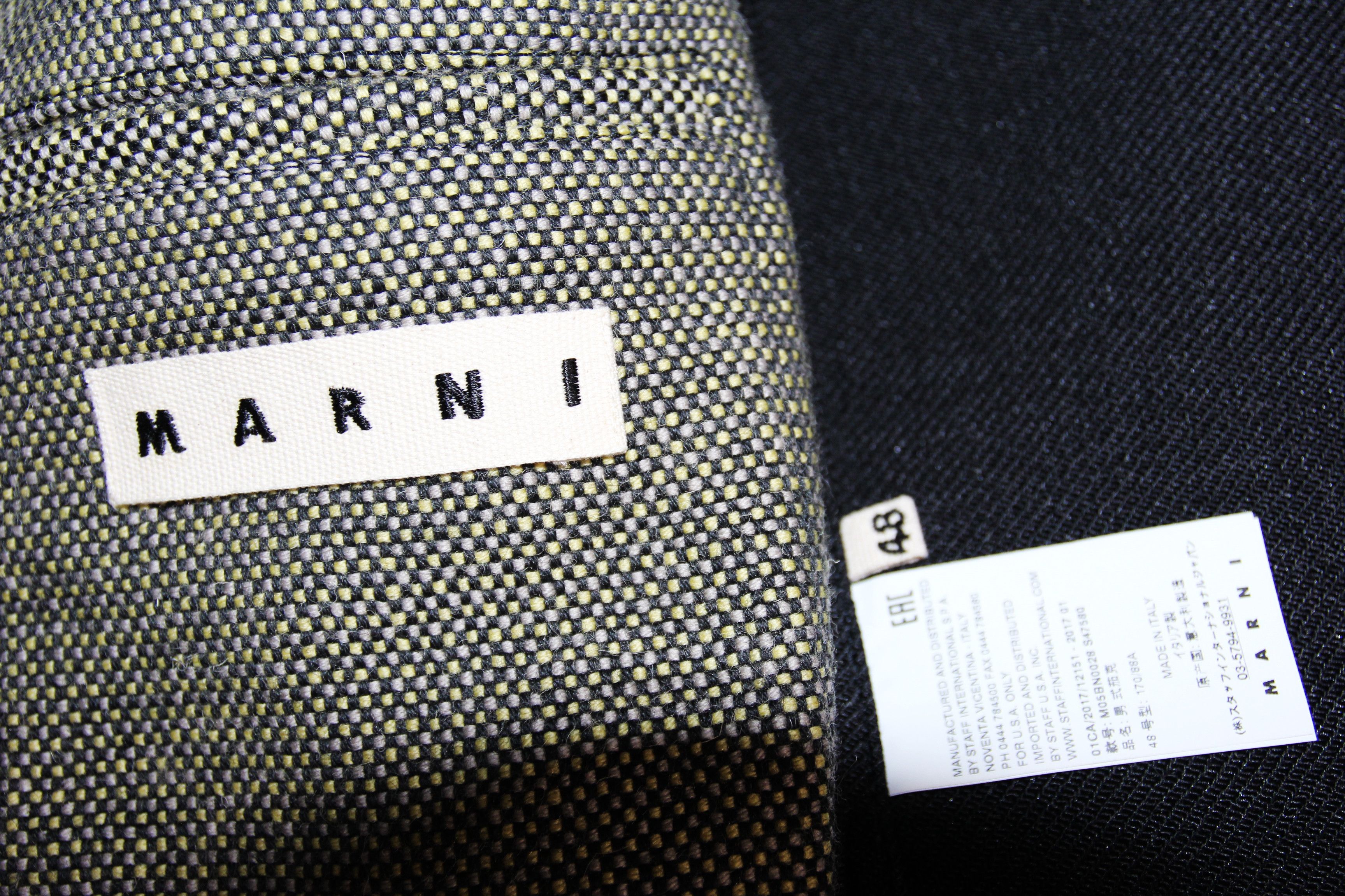 Marni SS17 MARNI VELCRO SPLIT CLASSIC JACKET 48 Size US M / EU 48-50 / 2 - 13 Thumbnail