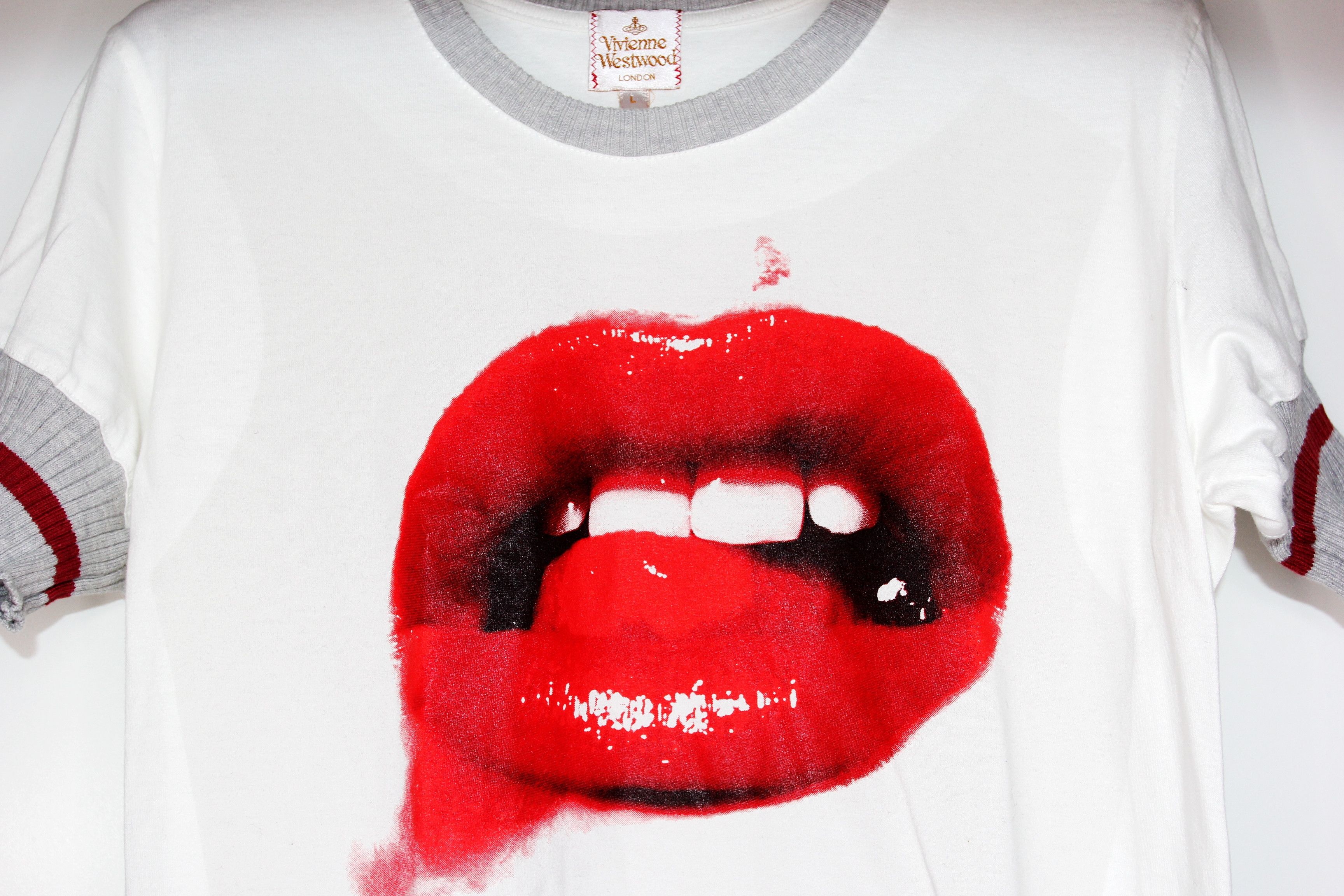 Vivienne Westwood SS05 VIVIENNE WESTWOOD MARILYN MANSON "LIPS" TSHIRT L Size US L / EU 52-54 / 3 - 5 Thumbnail