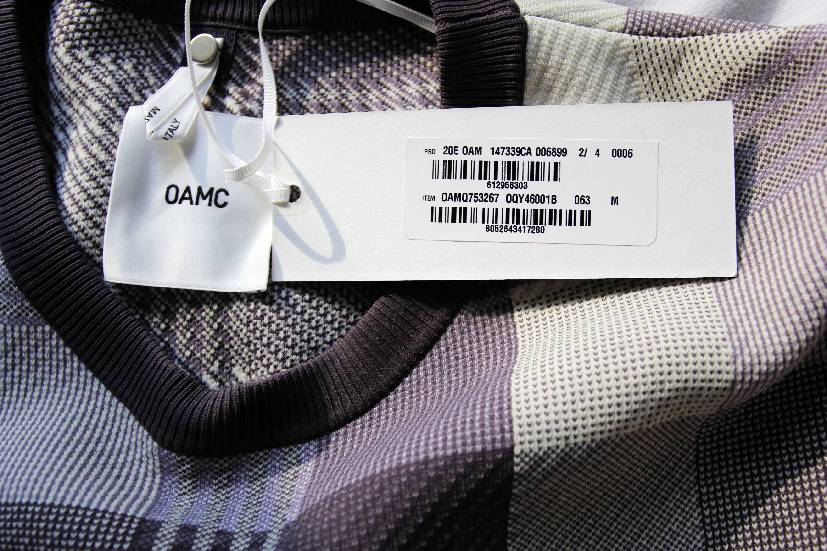 OAMC BNWT SS20 OAMC PLAID SWEATER M Size US M / EU 48-50 / 2 - 7 Thumbnail