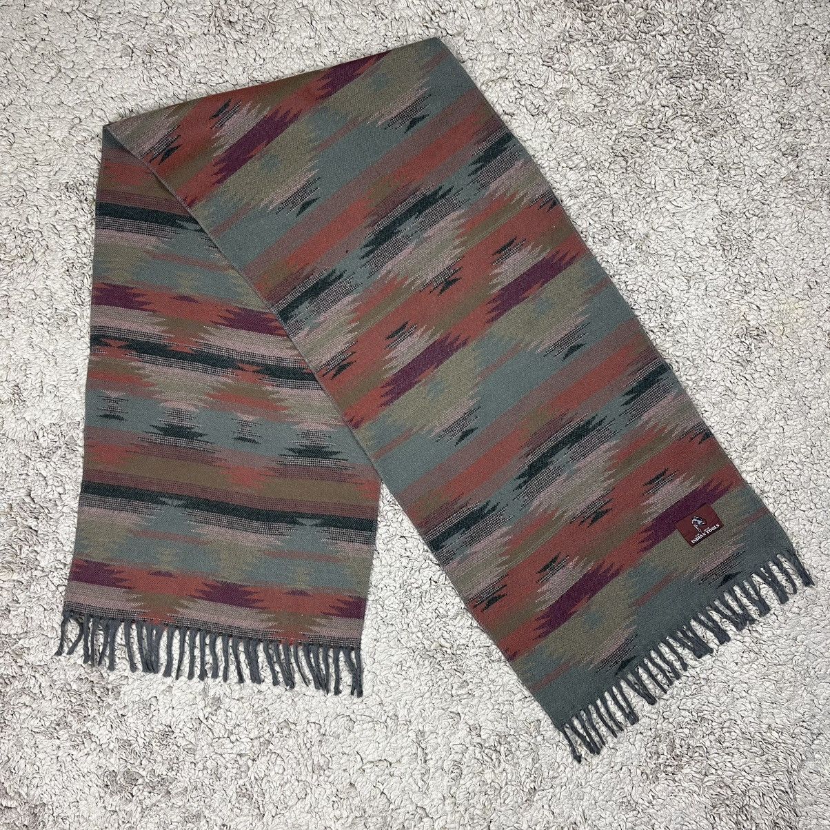 Native Vintage Indian Tools Native American Wool Scarf/Muffler Size ONE SIZE - 2 Thumbnail