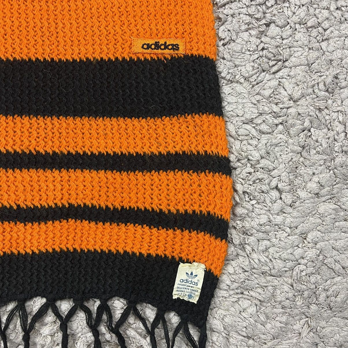 Vintage Vintage Adidas Knit Orange Scarf/Muffler Size ONE SIZE - 7 Thumbnail