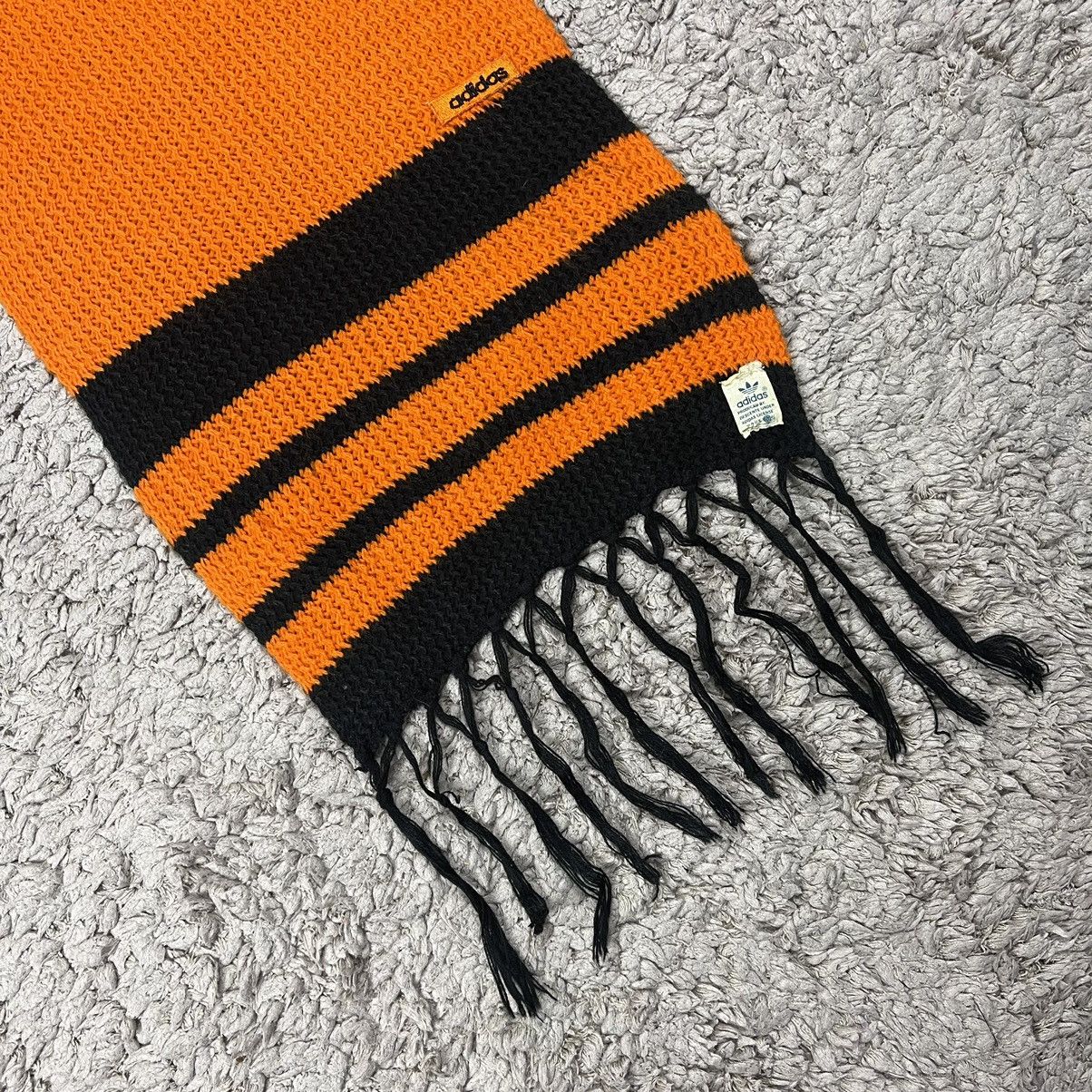 Vintage Vintage Adidas Knit Orange Scarf/Muffler Size ONE SIZE - 5 Thumbnail