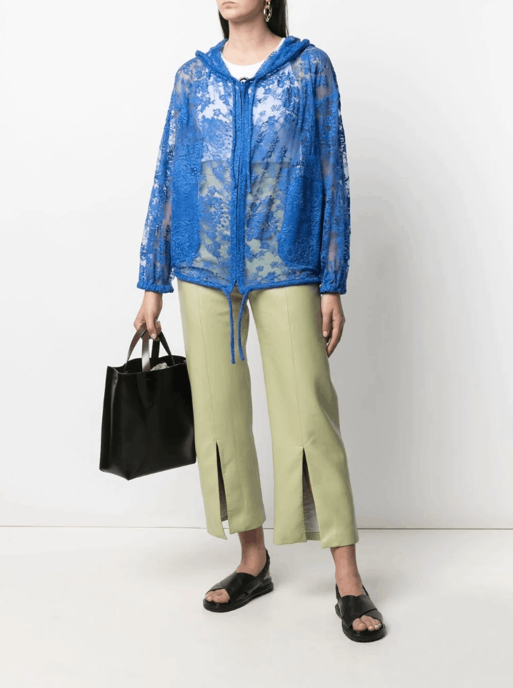 Kenzo BNWT SS21 KENZO LACE HOODED BLOUSON JACKET XS Size US XS / EU 42 / 0 - 13 Thumbnail