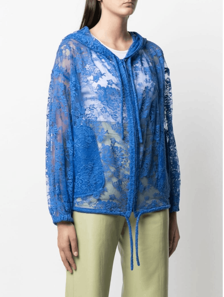 Kenzo BNWT SS21 KENZO LACE HOODED BLOUSON JACKET XS Size US XS / EU 42 / 0 - 14 Thumbnail