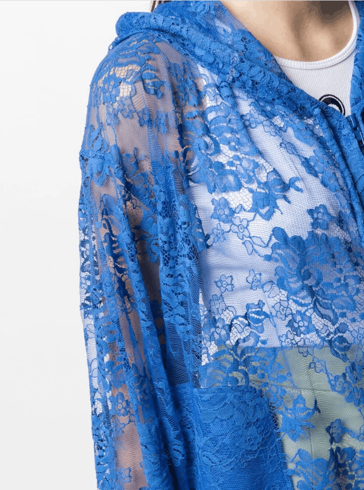 Kenzo BNWT SS21 KENZO LACE HOODED BLOUSON JACKET XS Size US XS / EU 42 / 0 - 15 Thumbnail