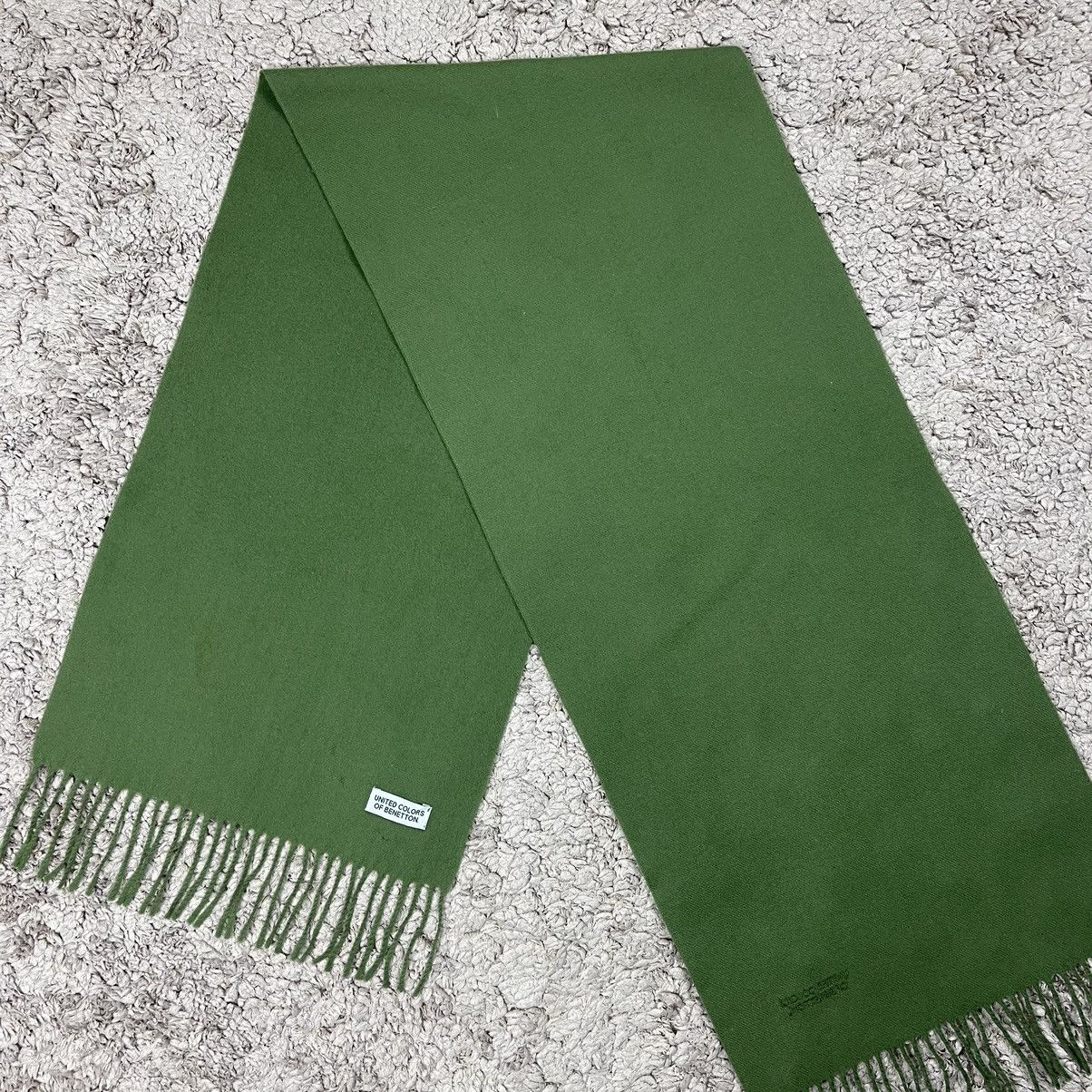 Vintage Vintage United Colours Of Benetton Wool Scarf/Muffler Size ONE SIZE - 3 Thumbnail