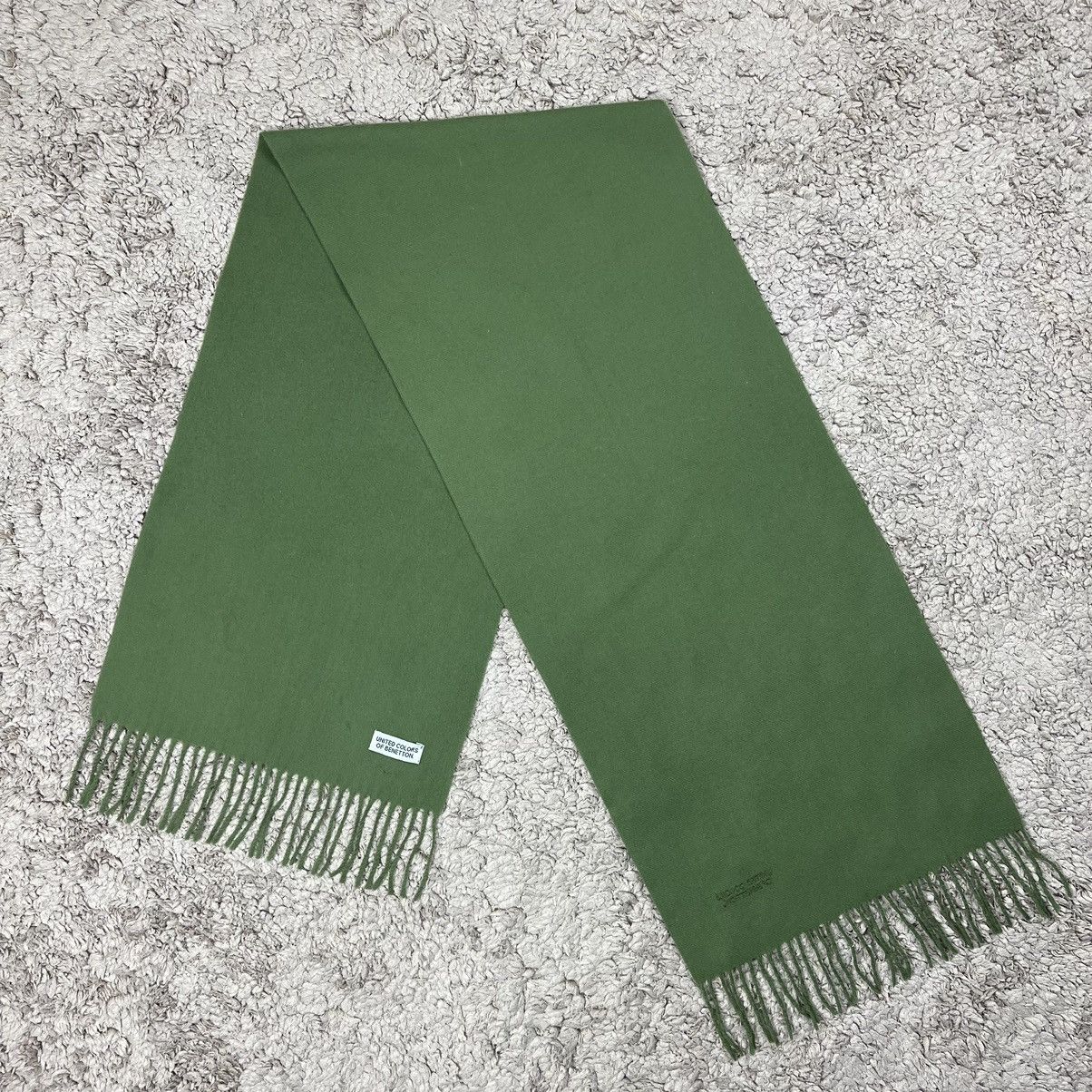 Vintage Vintage United Colours Of Benetton Wool Scarf/Muffler Size ONE SIZE - 2 Thumbnail