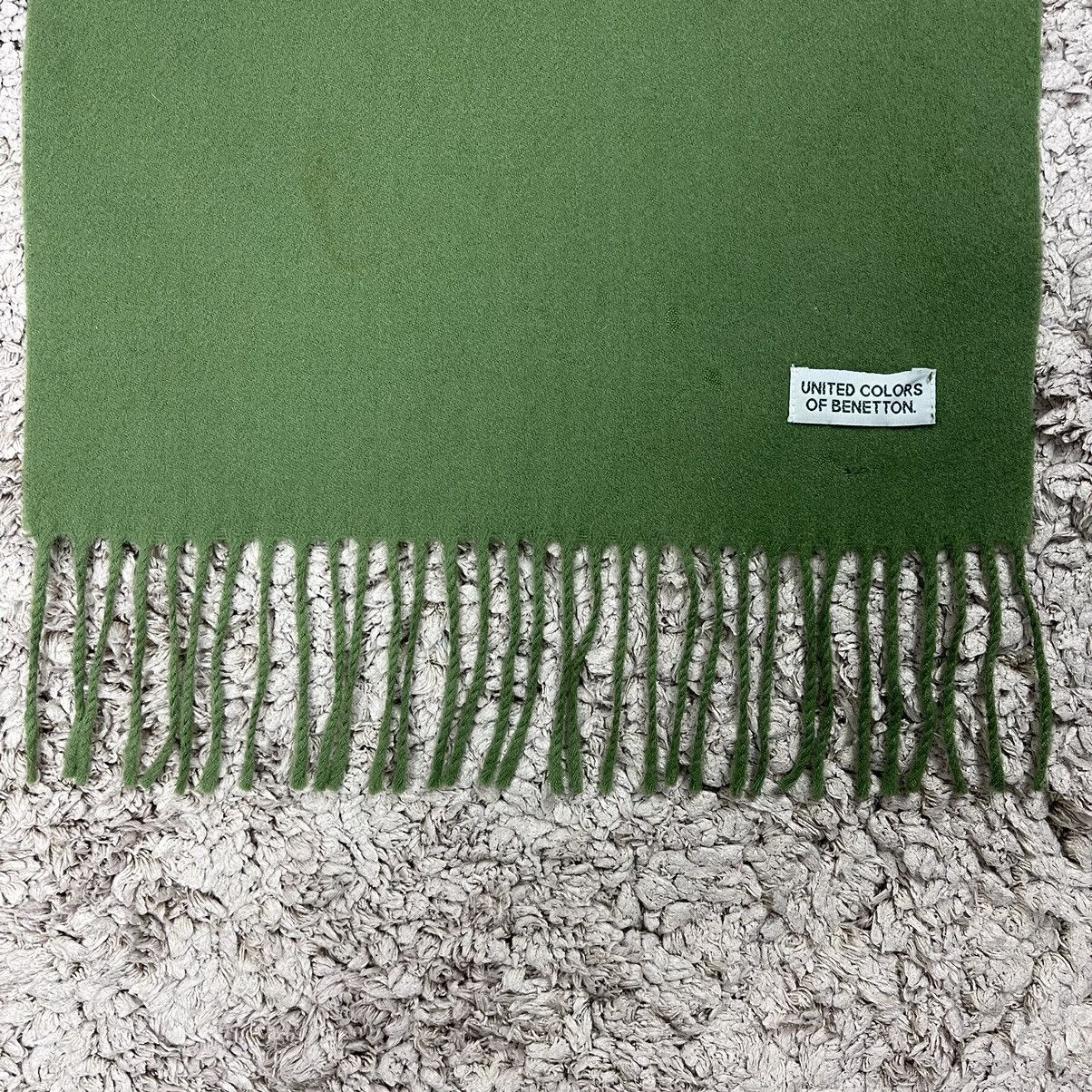 Vintage Vintage United Colours Of Benetton Wool Scarf/Muffler Size ONE SIZE - 5 Thumbnail