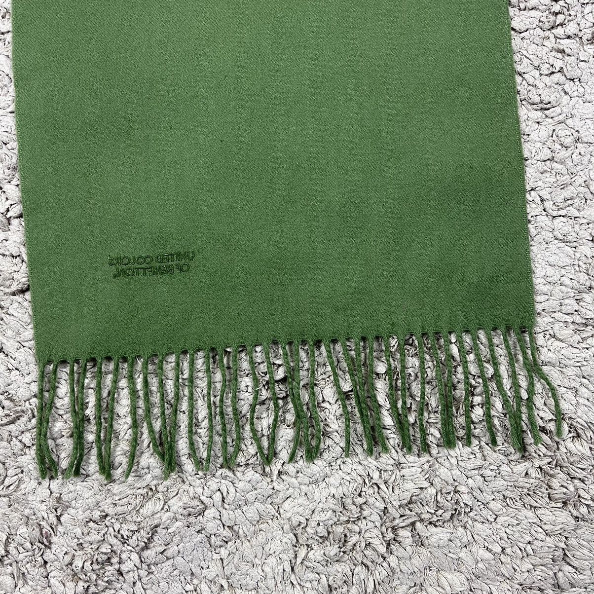 Vintage Vintage United Colours Of Benetton Wool Scarf/Muffler Size ONE SIZE - 4 Thumbnail