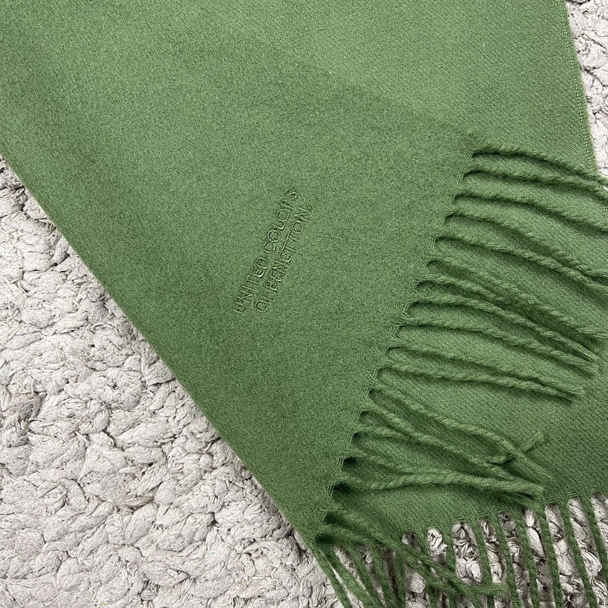 Vintage Vintage United Colours Of Benetton Wool Scarf/Muffler Size ONE SIZE - 6 Thumbnail
