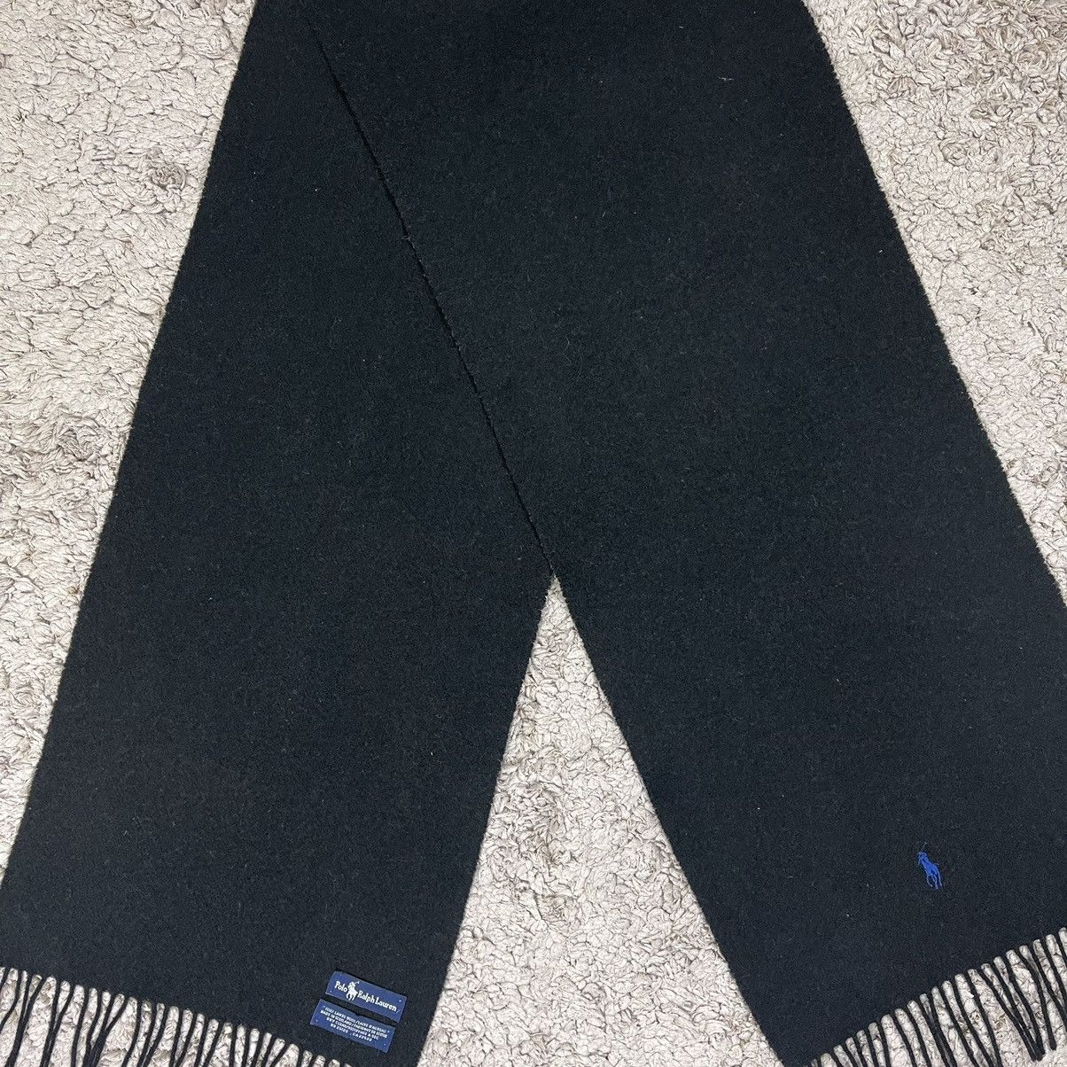 Vintage Vintage Polo Ralph Lauren Small Pony Wool Scarf/Muffler Size ONE SIZE - 3 Thumbnail