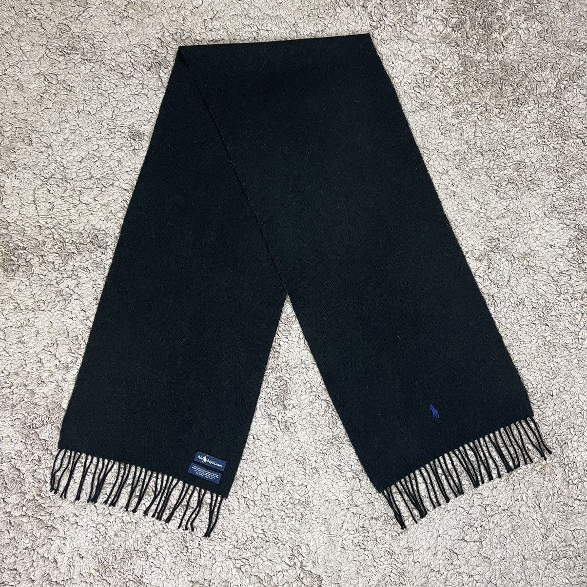 Vintage Vintage Polo Ralph Lauren Small Pony Wool Scarf/Muffler Size ONE SIZE - 2 Thumbnail