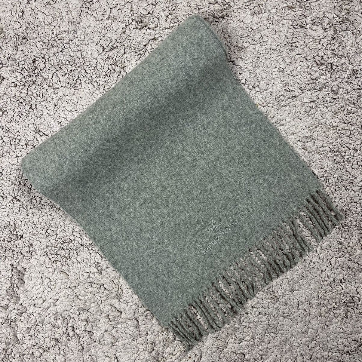 image of Vintage Vivienne Westwood Wool Grey Scarf/muffler, Men's