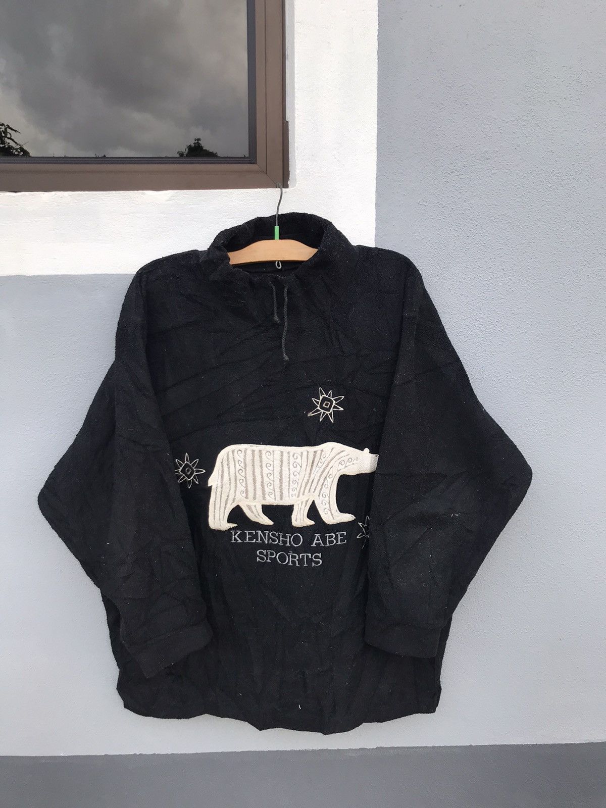 Kensho Abe turtleneck fleece sweatshirt