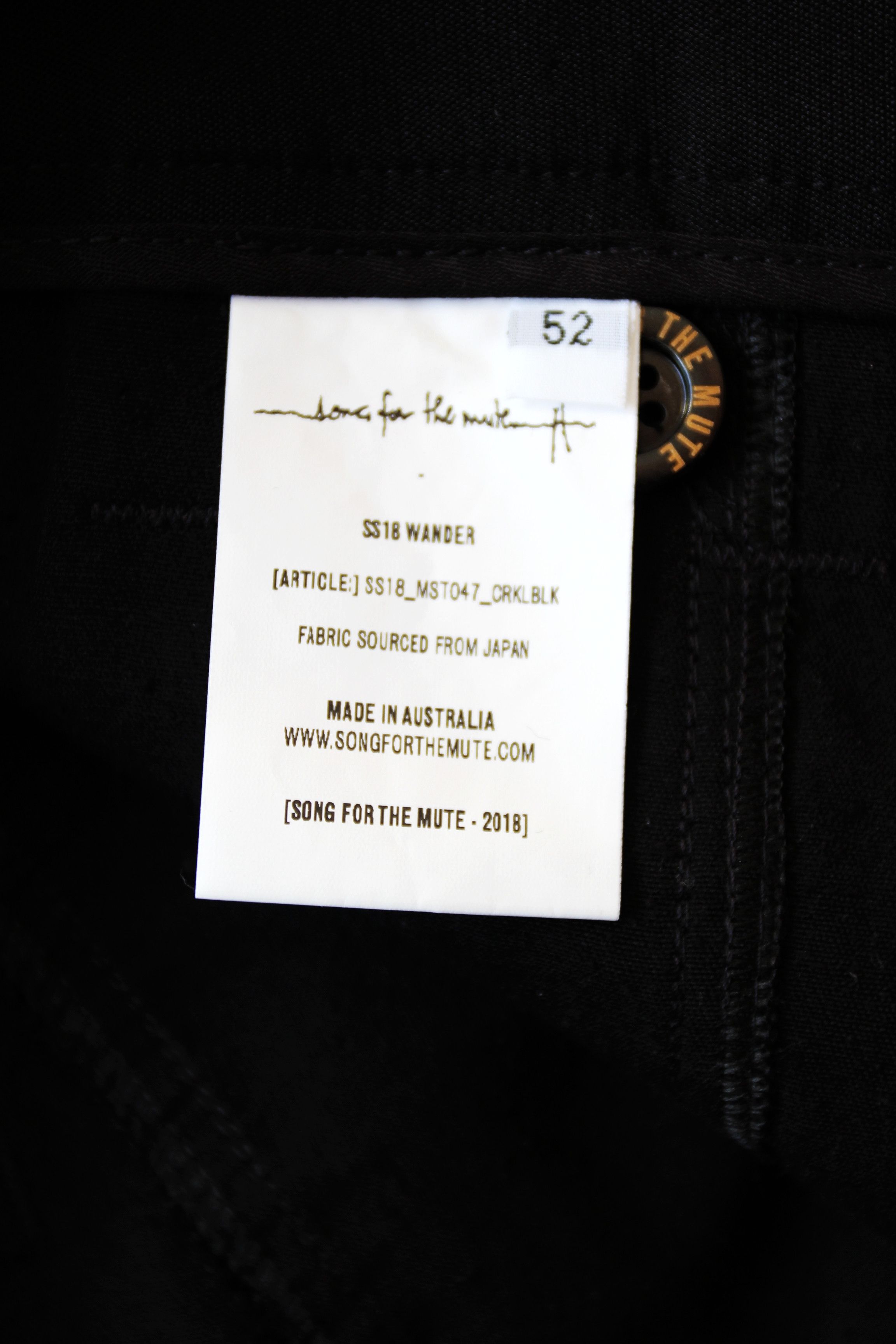 Song For The Mute BNWT SS18 SONG FOR THE MUTE "WANDER" CARGO BUCKET SHORTS 52 Size US 36 / EU 52 - 13 Thumbnail
