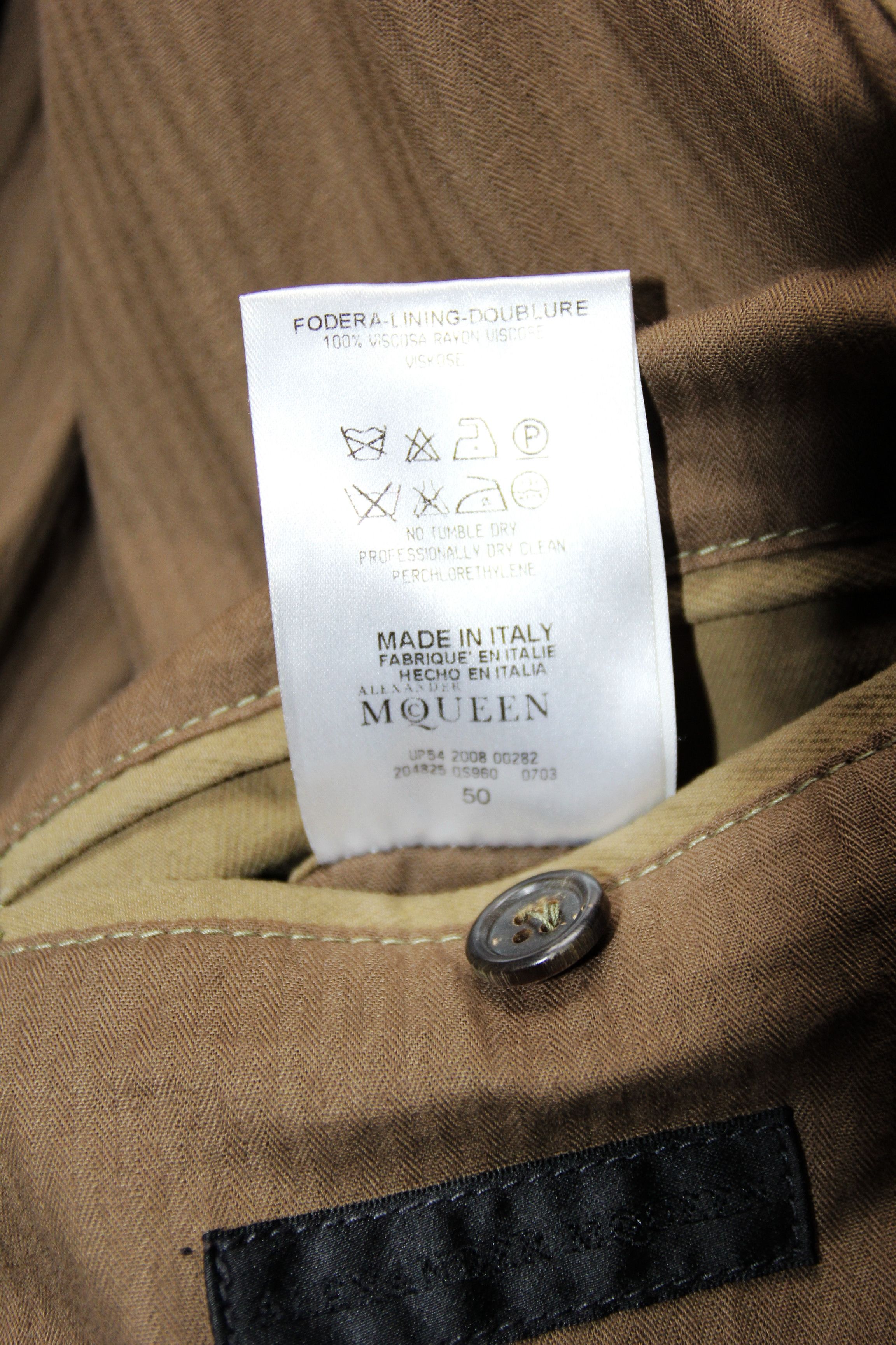 AW08 ALEXANDER MCQUEEN DOUBLE LAYERS JACKET 50