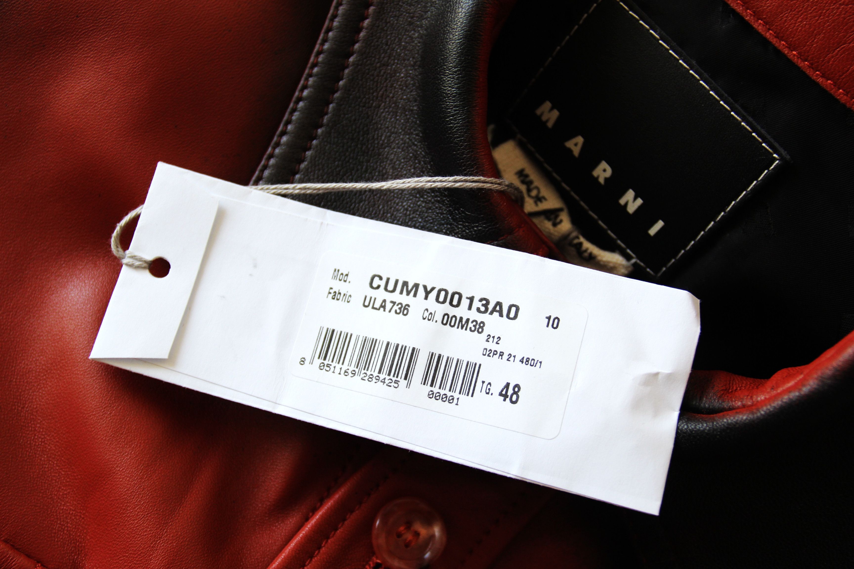 Marni BNWT AW21 MARNI SPRAY PRINT LEATHER SHIRT JACKET 48 Size US M / EU 48-50 / 2 - 10 Thumbnail