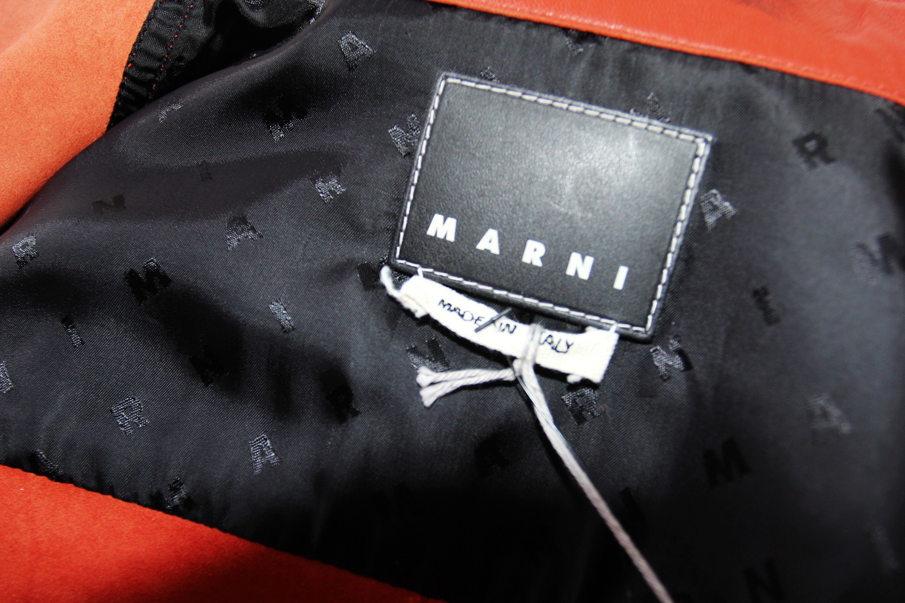 Marni BNWT AW21 MARNI SPRAY PRINT LEATHER SHIRT JACKET 48 Size US M / EU 48-50 / 2 - 11 Thumbnail