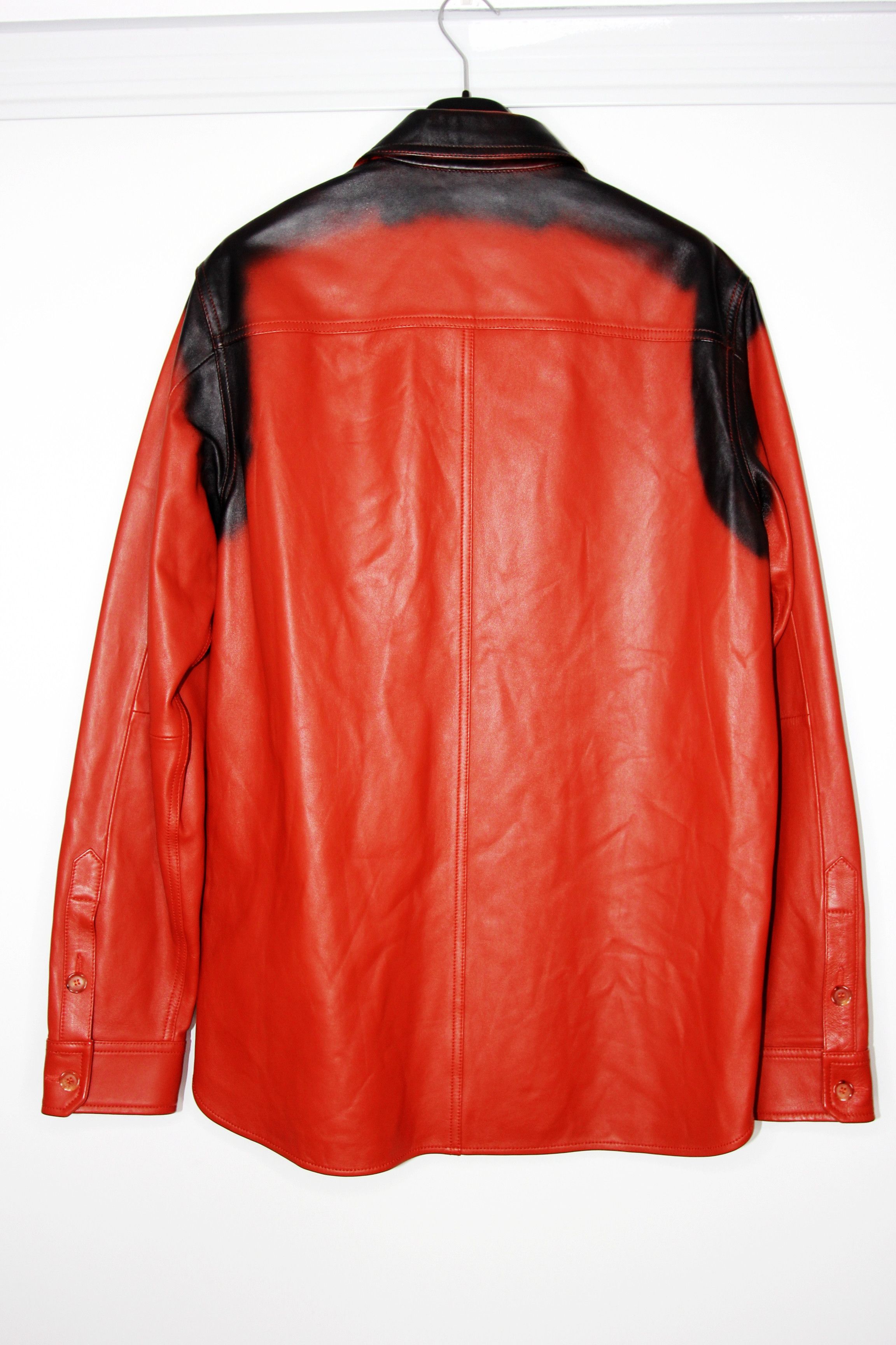 Marni BNWT AW21 MARNI SPRAY PRINT LEATHER SHIRT JACKET 48 Size US M / EU 48-50 / 2 - 3 Thumbnail