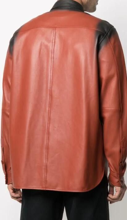 Marni BNWT AW21 MARNI SPRAY PRINT LEATHER SHIRT JACKET 48 Size US M / EU 48-50 / 2 - 15 Thumbnail