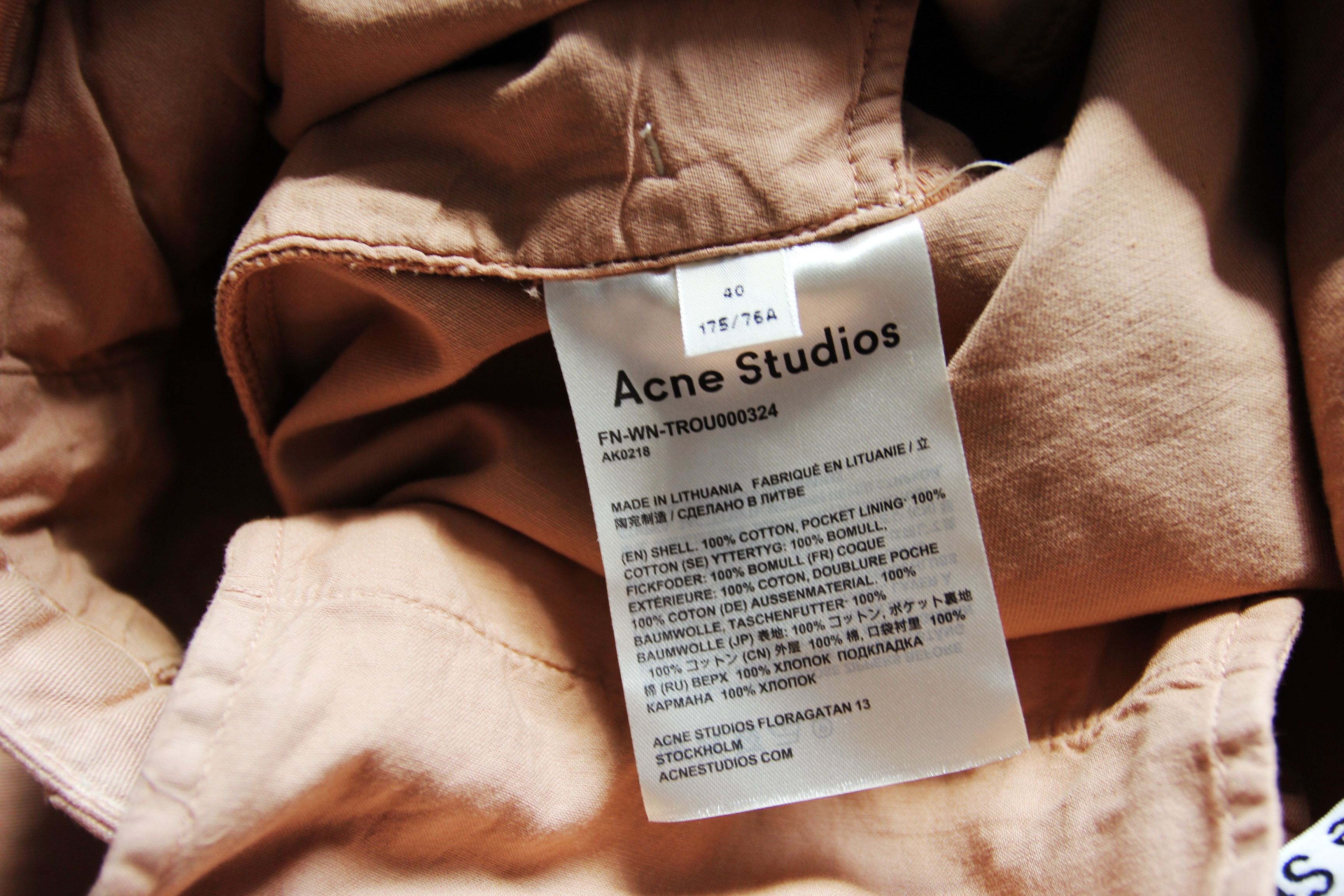 Acne Studios BNWT SS20 ACNE STUDIOS OLD PINK PLEATED TWILL PANTS 40 Size US 30 / EU 46 - 9 Thumbnail