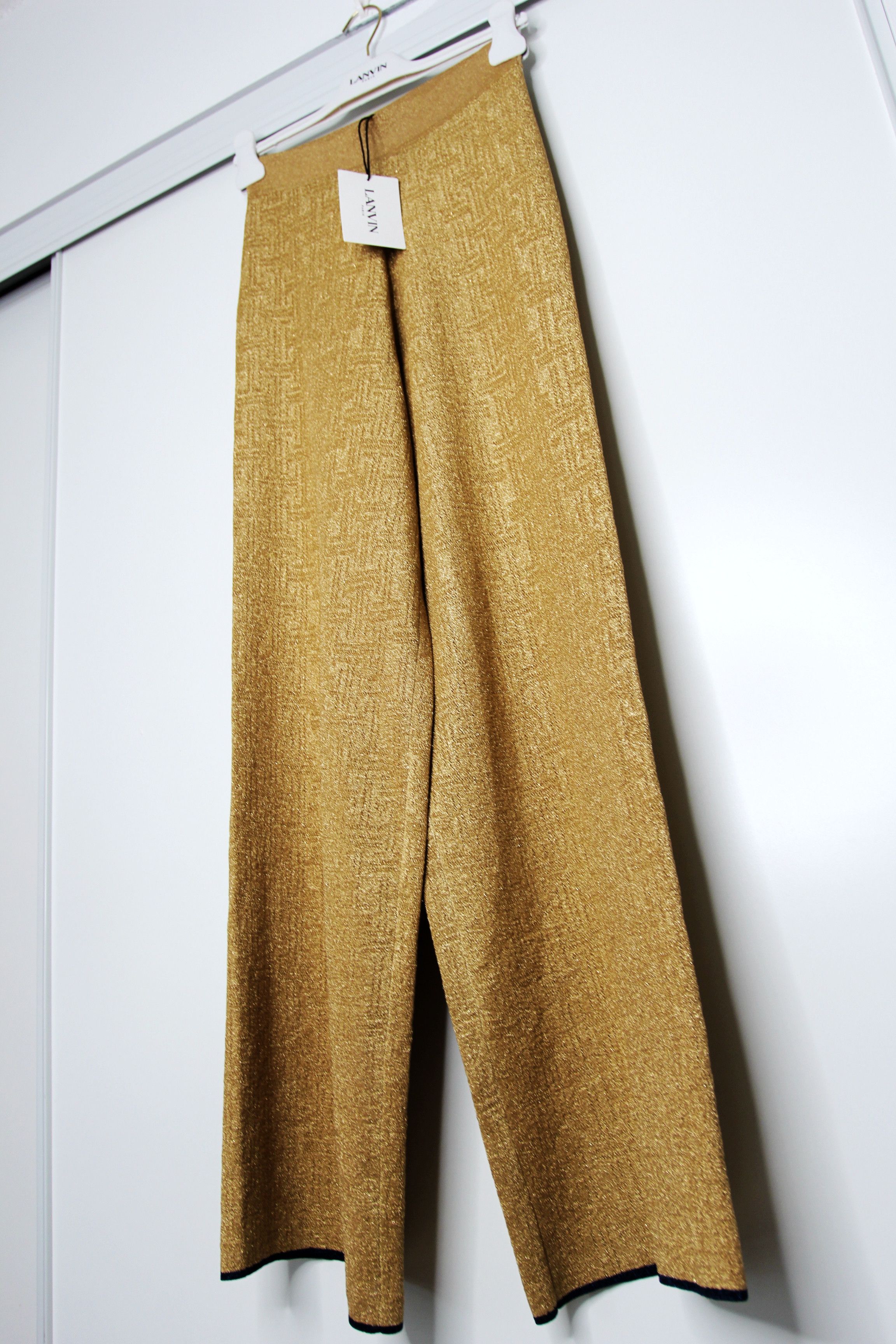 Lanvin BNWT SS21 LANVIN WIDE LEG KNIT PANTS XS Size US 30 / EU 46 - 6 Thumbnail