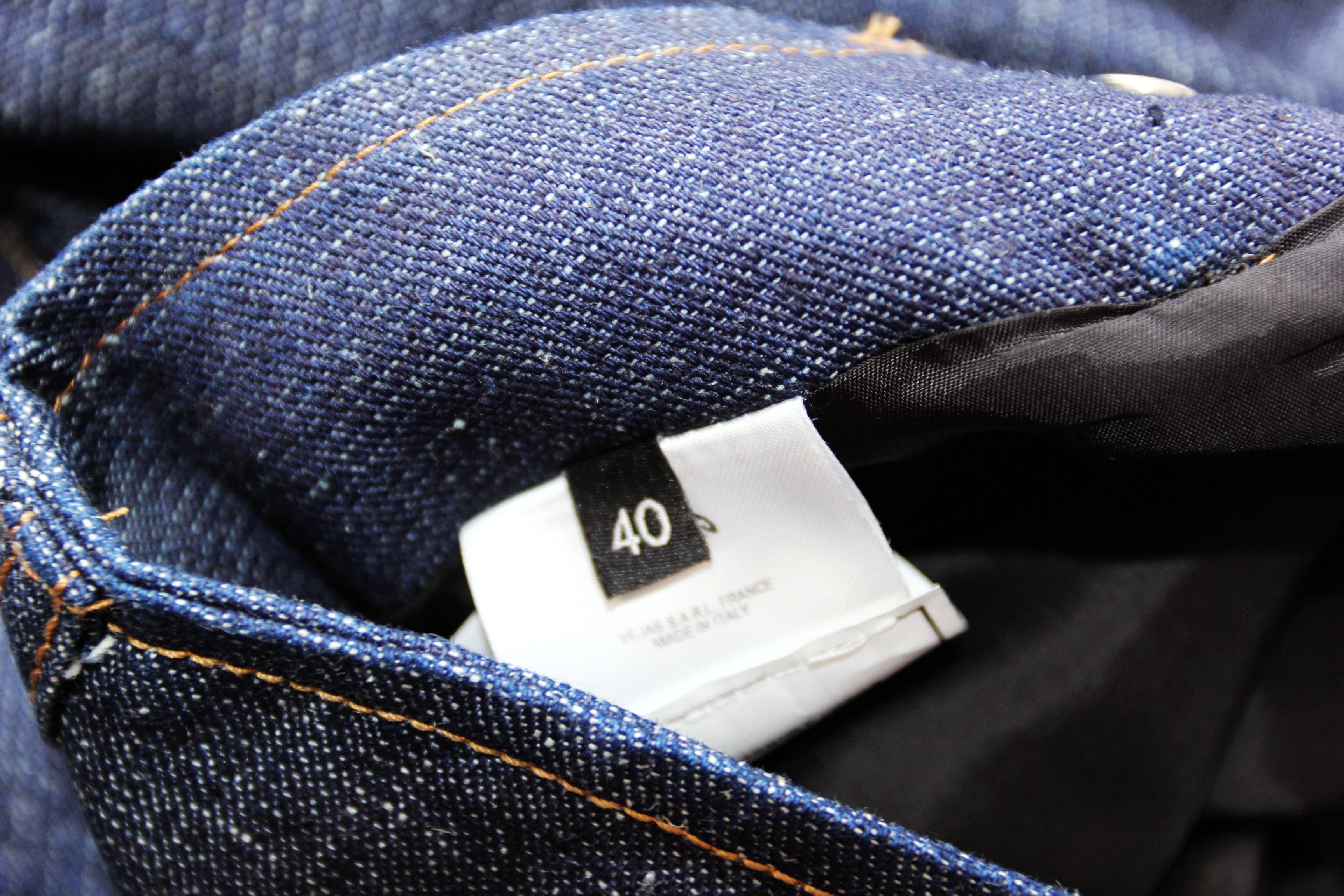 Veja BNWT SS21 VEJAS PIN TUCK RAW JEANS DENIM 40 Size US 32 / EU 48 - 11 Thumbnail