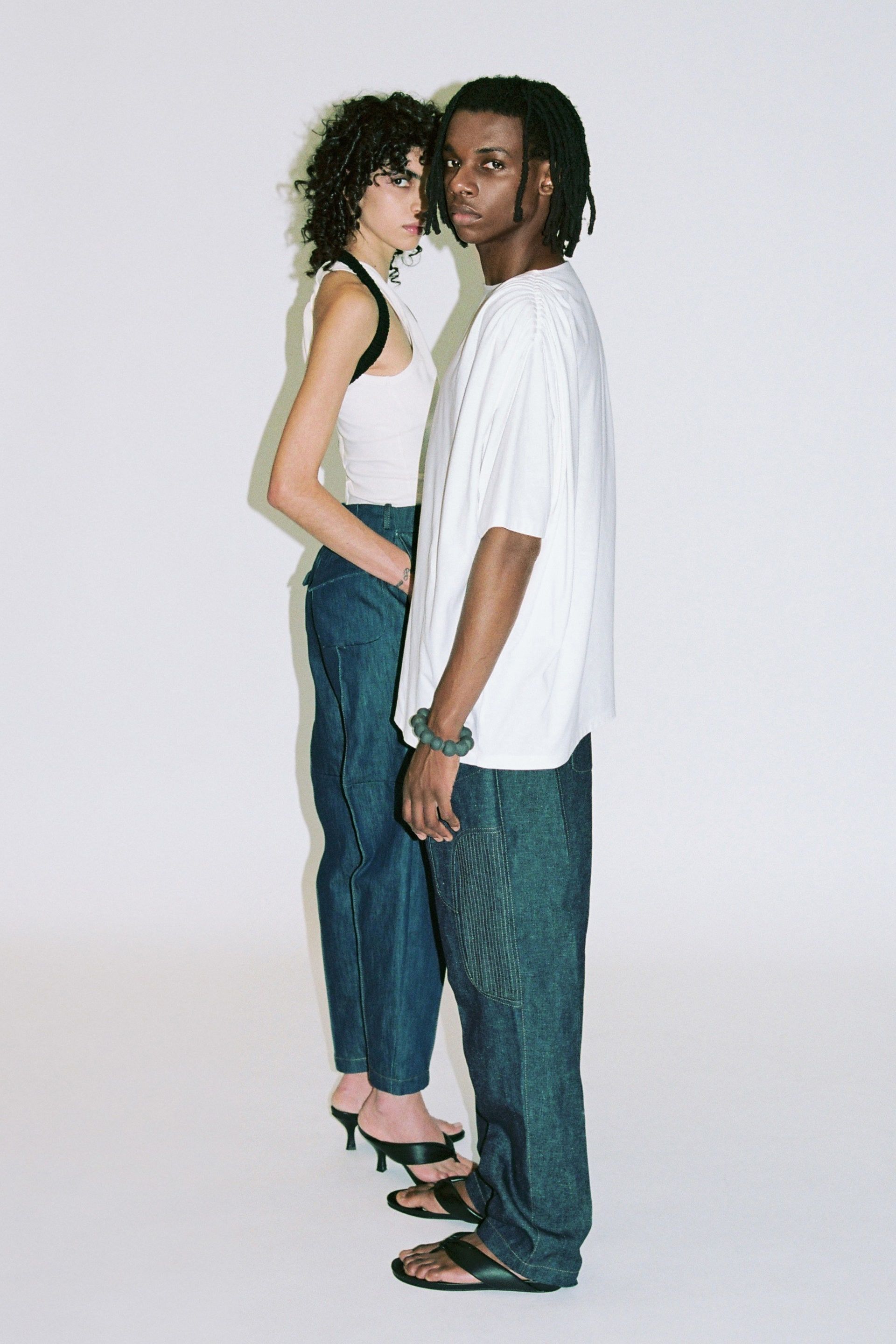 Veja BNWT SS21 VEJAS PIN TUCK RAW JEANS DENIM 40 Size US 32 / EU 48 - 14 Thumbnail