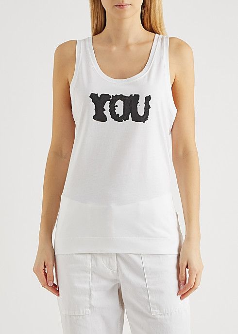 Dries Van Noten BNWT SS21 DRIES VAN NOTEN x LEN LYE "YOU" HAVIL TANK TOP XS Size US XS / EU 42 / 0 - 11 Thumbnail