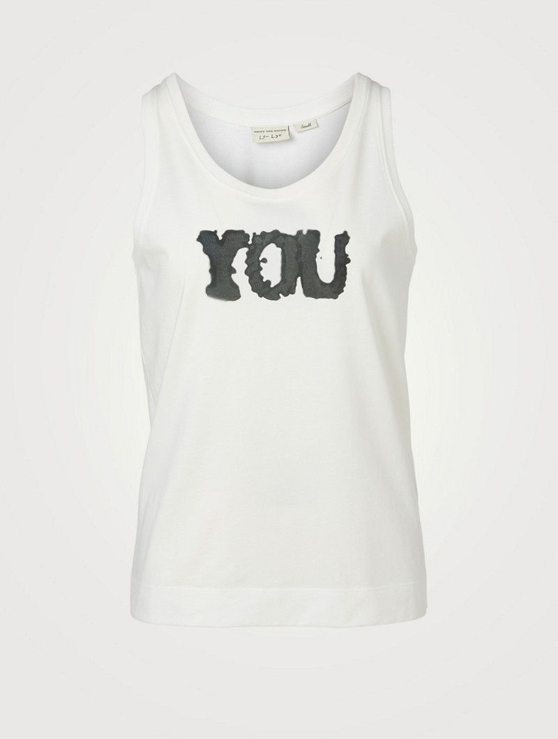 Dries Van Noten BNWT SS21 DRIES VAN NOTEN x LEN LYE "YOU" HAVIL TANK TOP XS Size US XS / EU 42 / 0 - 1 Thumbnail