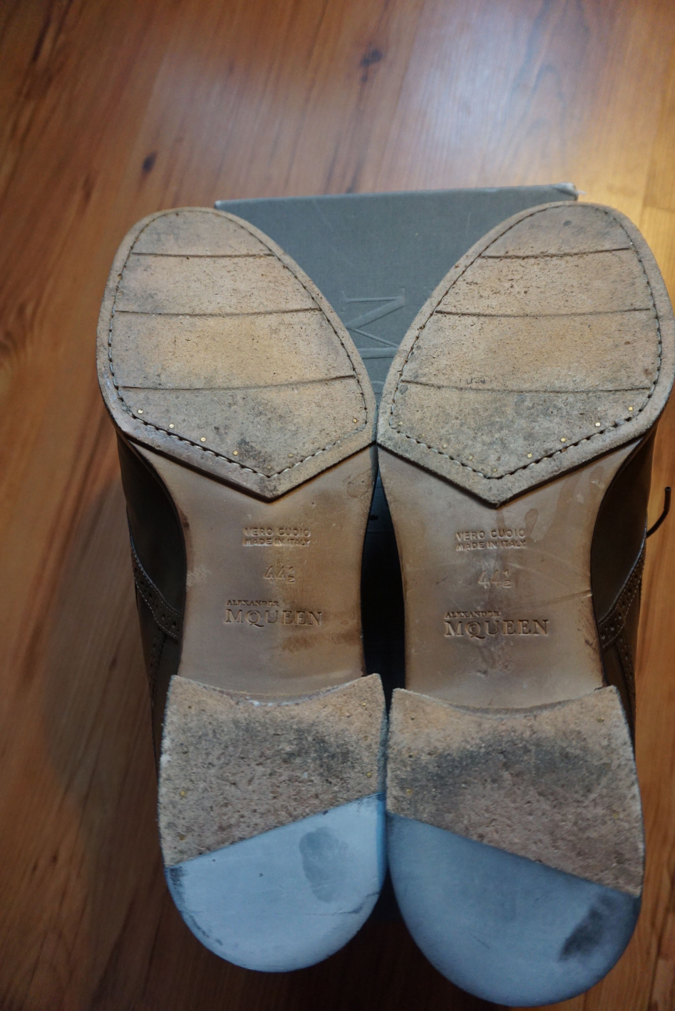 Alexander McQueen ALEXANDER MCQUEEN LEATHER SHOES 44.5 Size US 11.5 / EU 44-45 - 4 Thumbnail