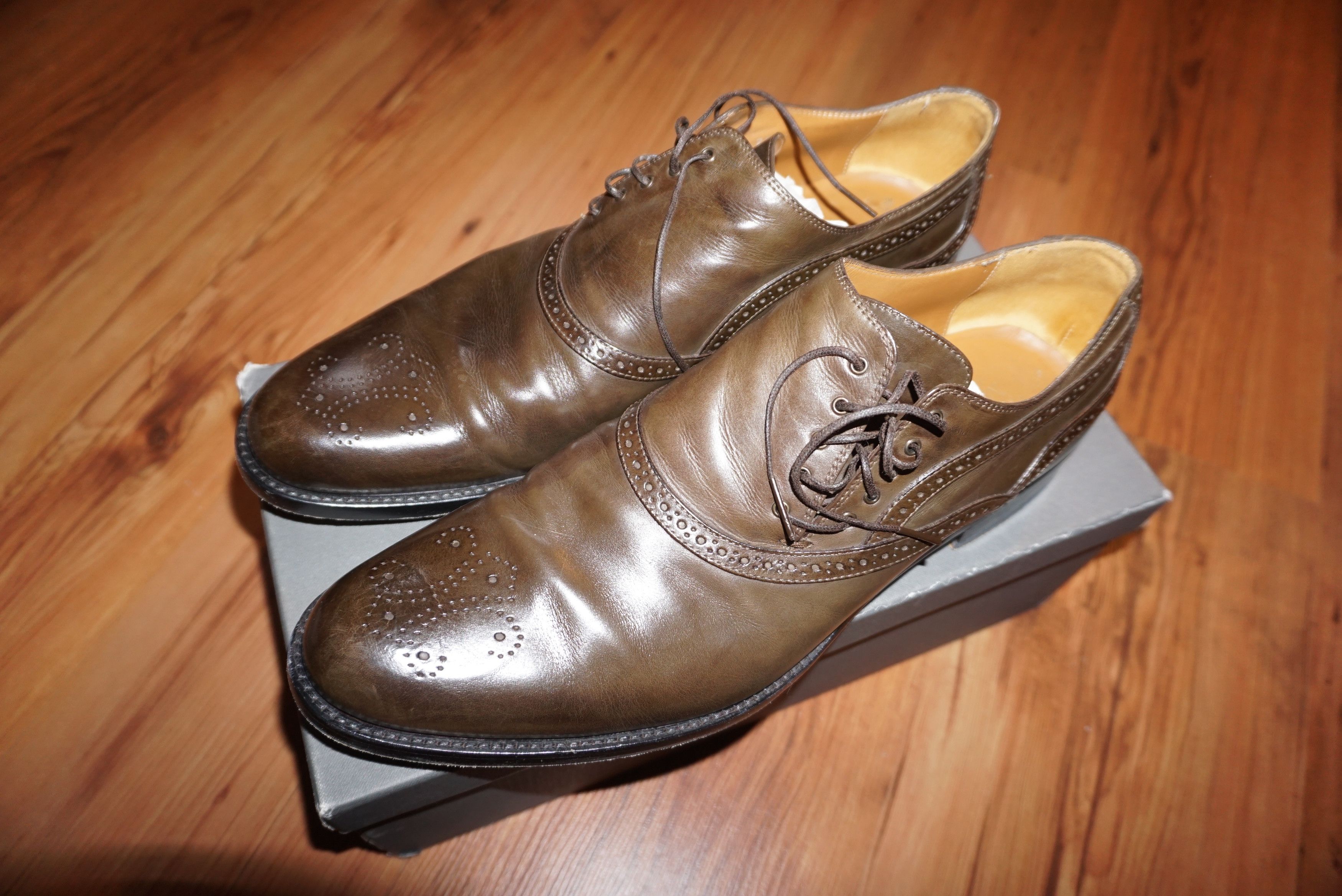 Alexander McQueen ALEXANDER MCQUEEN LEATHER SHOES 44.5 Size US 11.5 / EU 44-45 - 1 Thumbnail