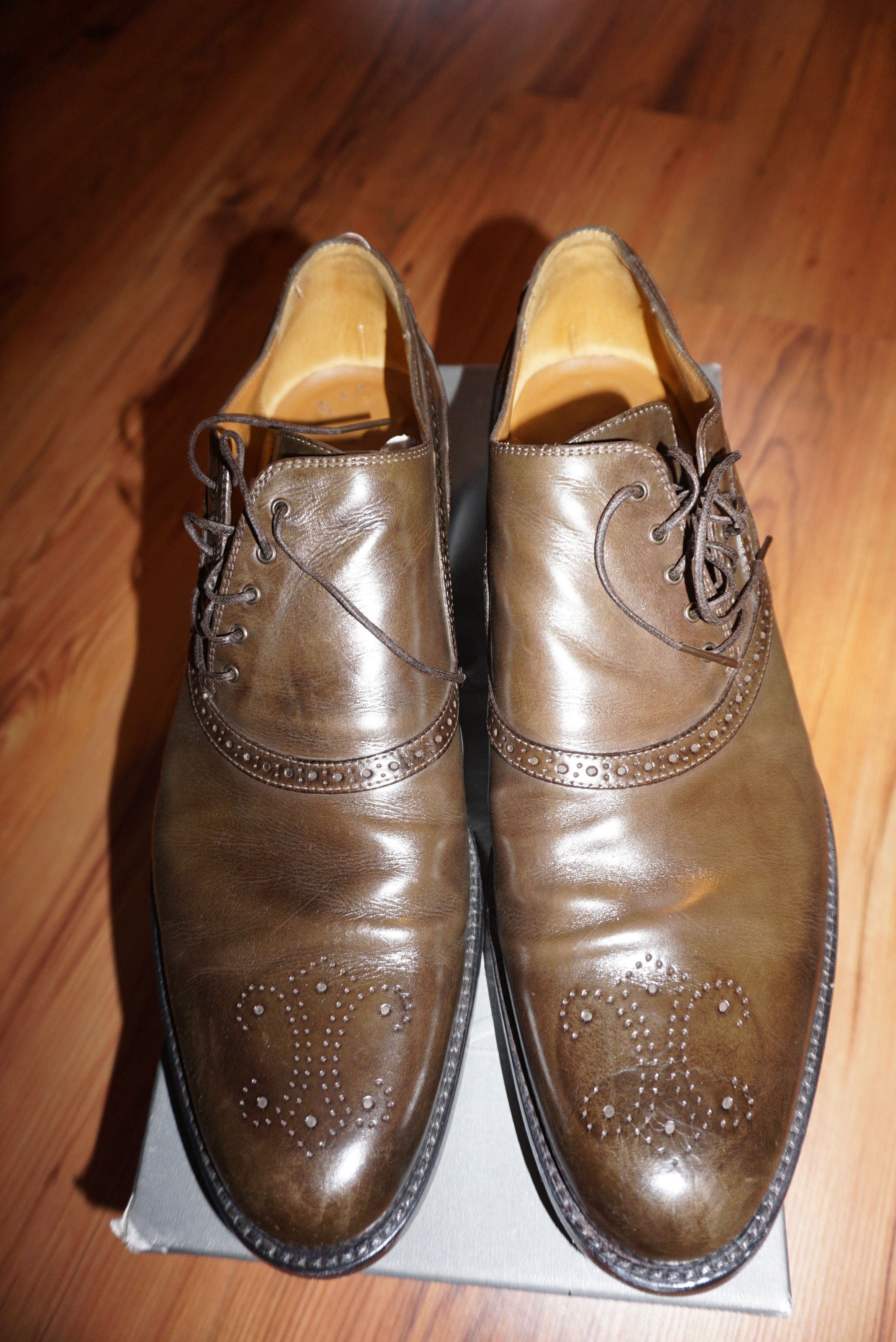 Alexander McQueen ALEXANDER MCQUEEN LEATHER SHOES 44.5 Size US 11.5 / EU 44-45 - 2 Thumbnail