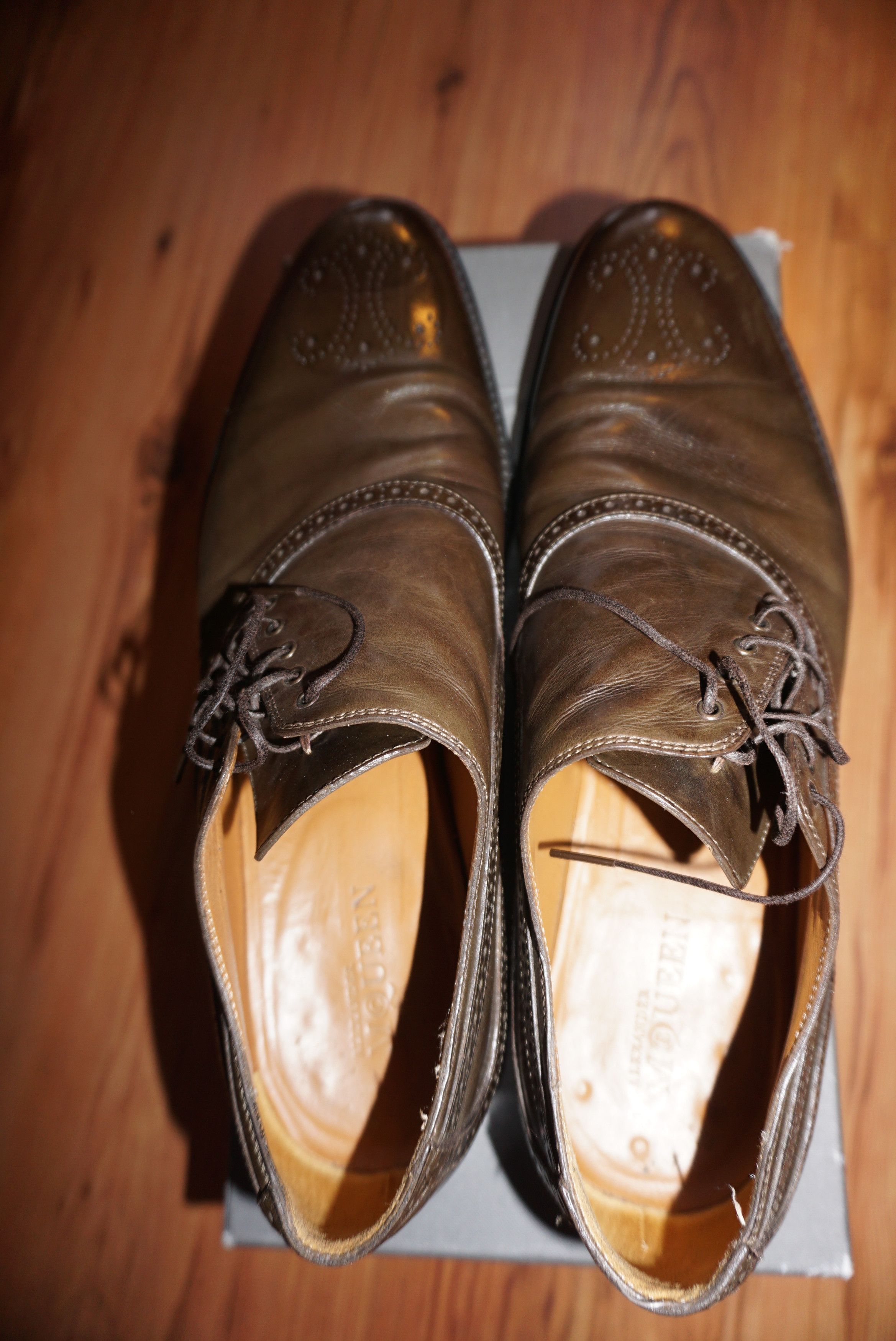 Alexander McQueen ALEXANDER MCQUEEN LEATHER SHOES 44.5 Size US 11.5 / EU 44-45 - 3 Thumbnail