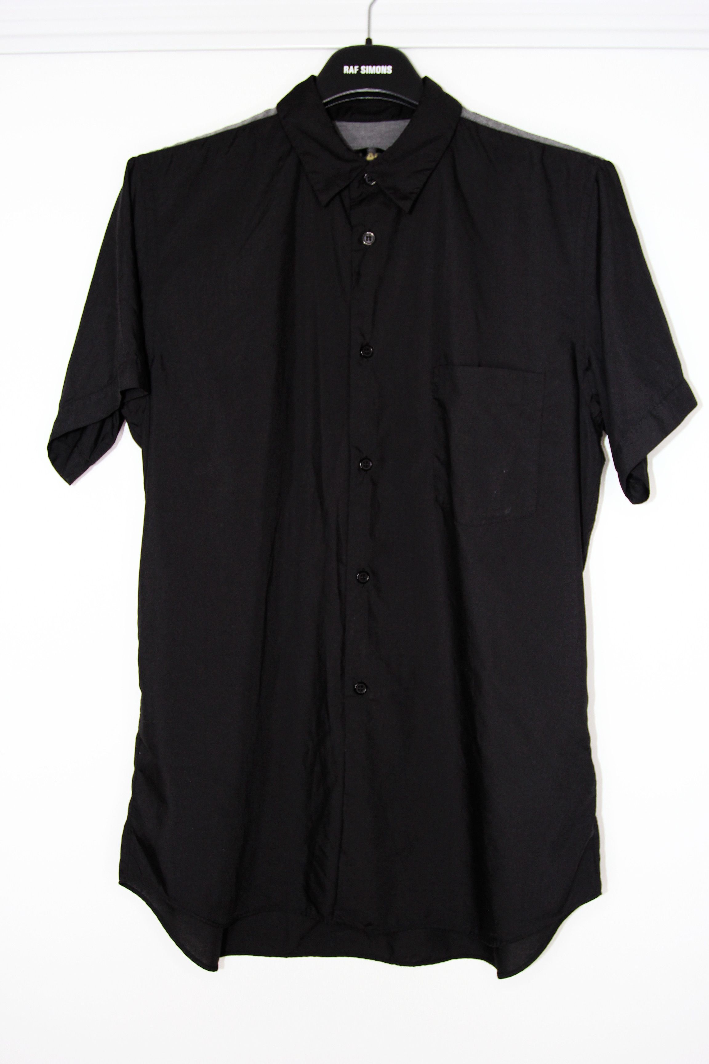 BNWT AW20 COMME DES GARCONS BLACK SHORT SLEEVE SHIRT L