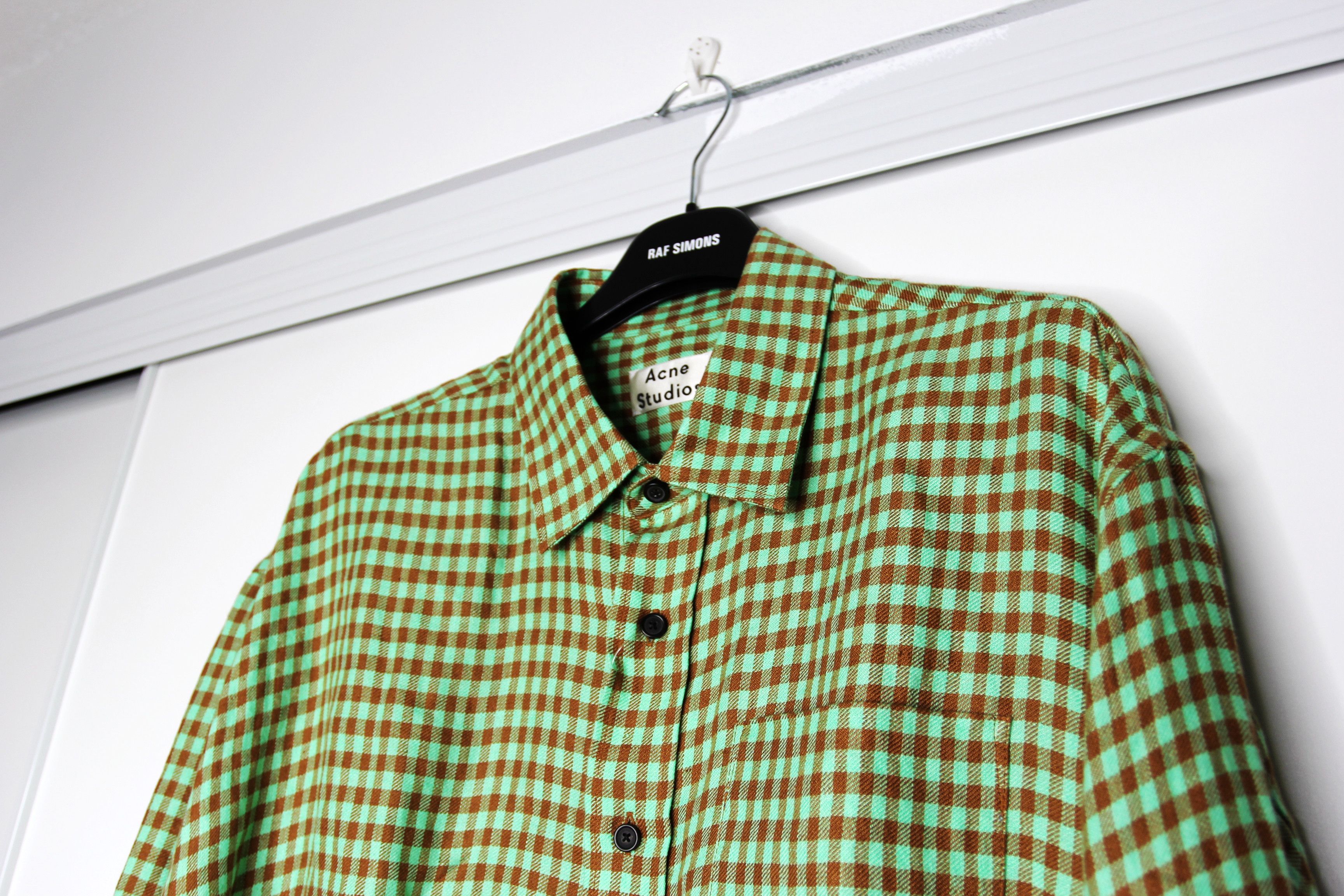 Acne Studios BNWT SS20 ACNE STUDIOS CHECKED LINEN SHIRT 52 Size US L / EU 52-54 / 3 - 4 Thumbnail