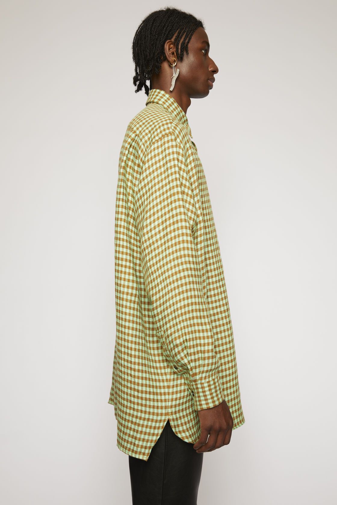 Acne Studios BNWT SS20 ACNE STUDIOS CHECKED LINEN SHIRT 52 Size US L / EU 52-54 / 3 - 12 Thumbnail