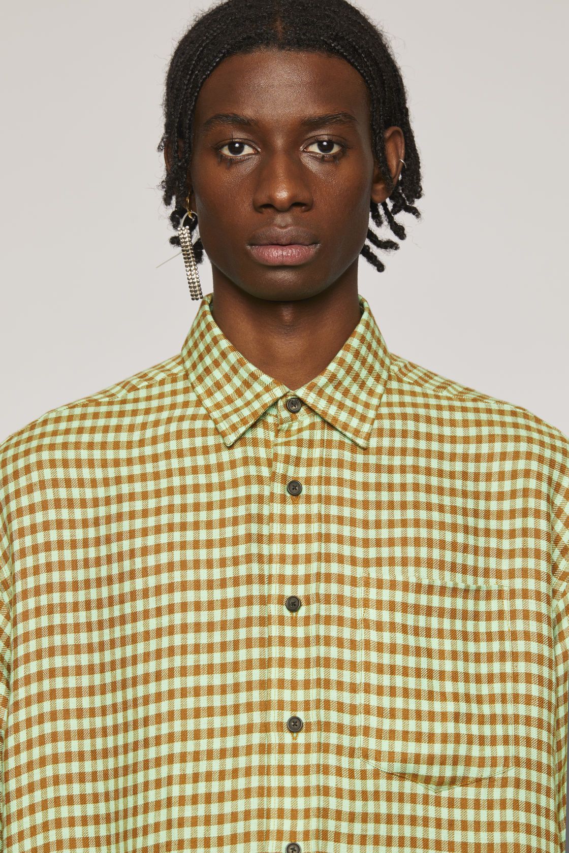 Acne Studios BNWT SS20 ACNE STUDIOS CHECKED LINEN SHIRT 52 Size US L / EU 52-54 / 3 - 11 Thumbnail
