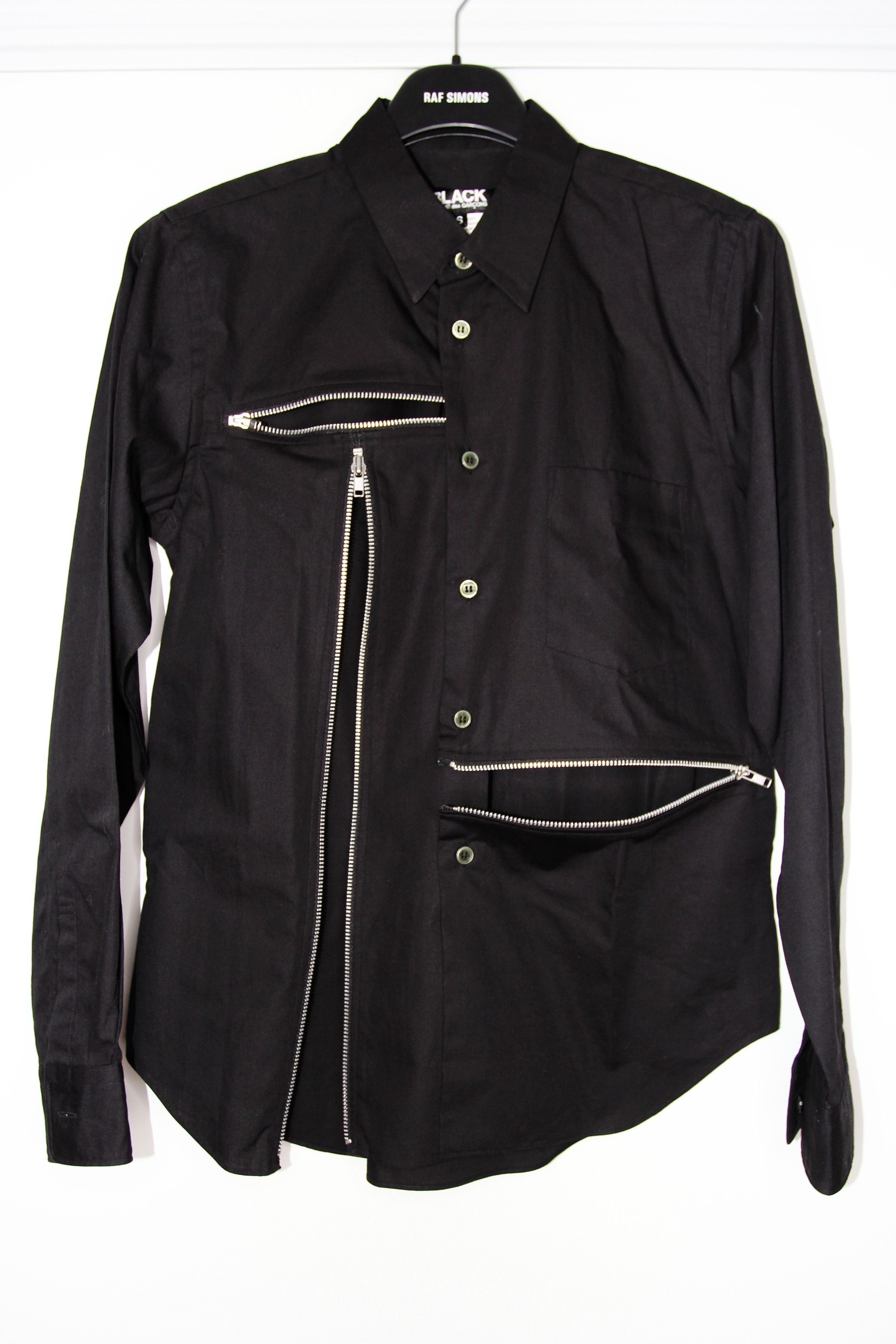 Comme des Garcons Black BNWT AW20 COMME DES GARCONS BLACK ZIP DETAIL SHIRT S Size US S / EU 44-46 / 1 - 3 Thumbnail