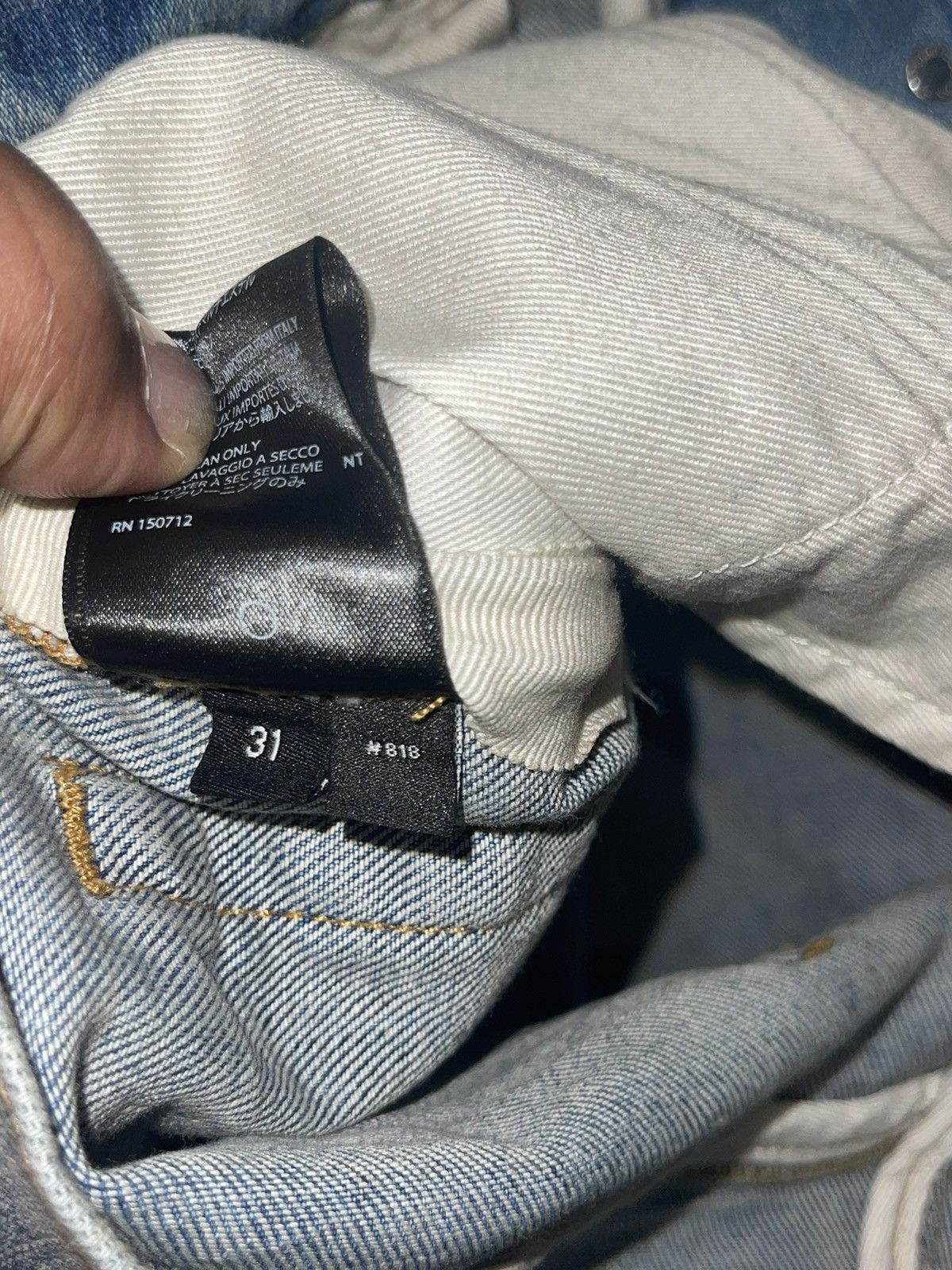 Amiri Amiri Denim Jeans Sz 31 Size US 31 - 8 Thumbnail